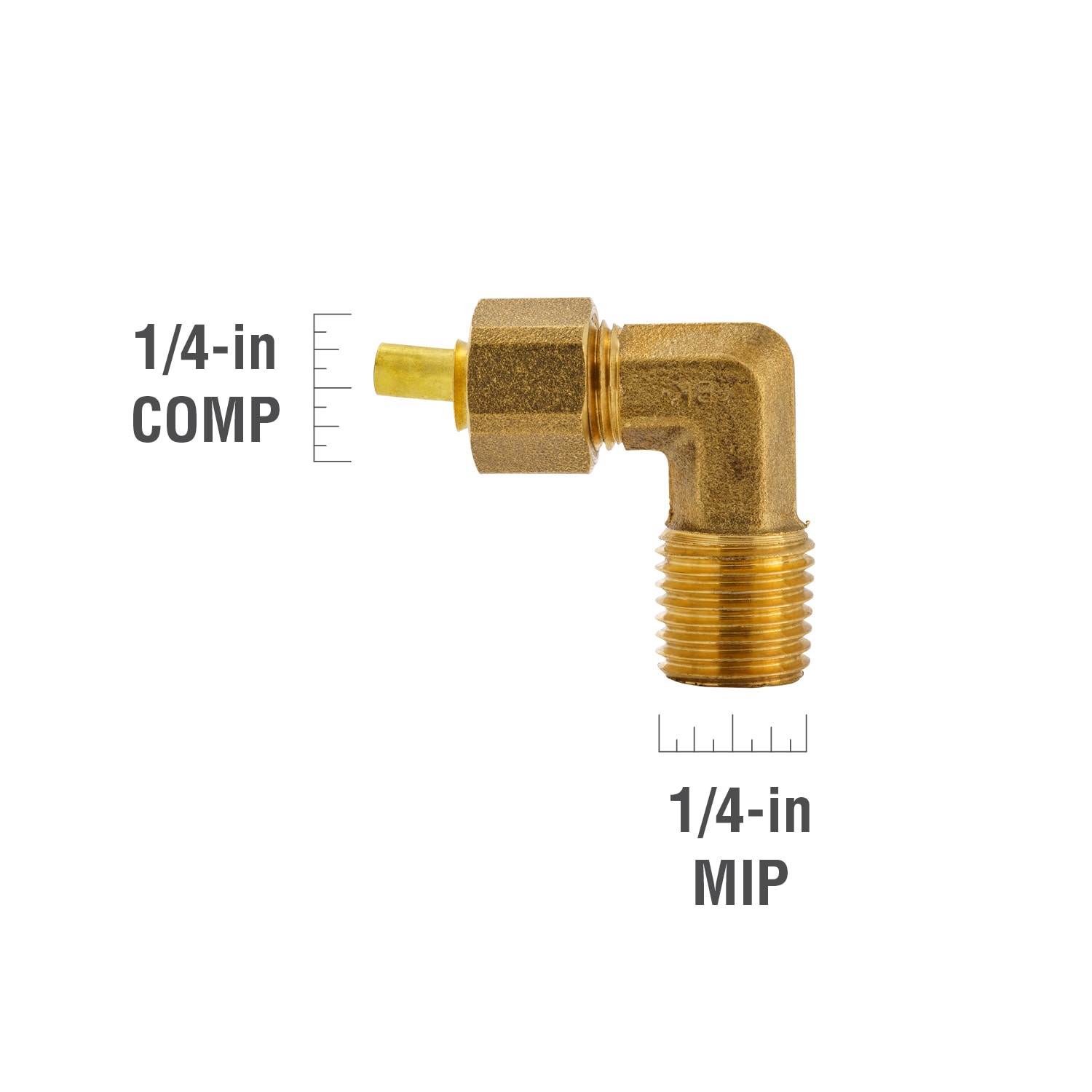 3/8 Brass Compression Elbow