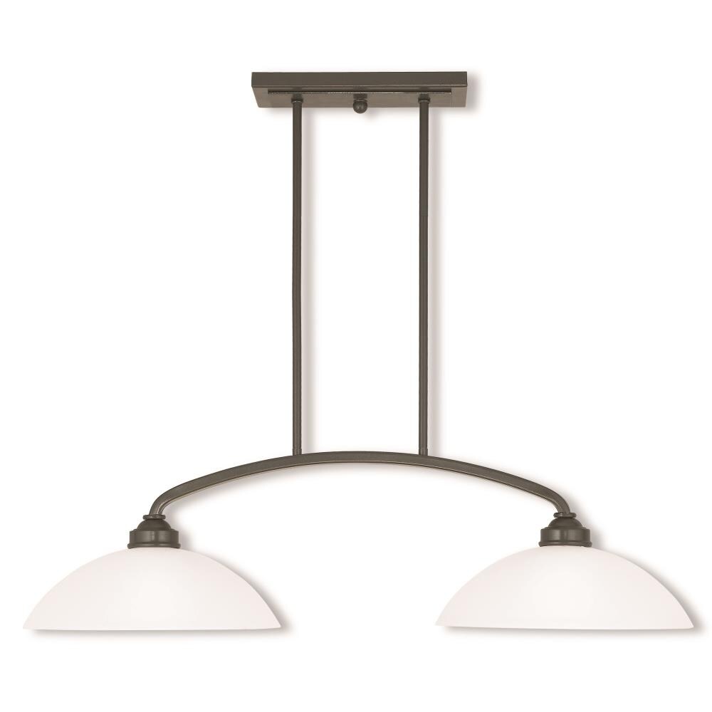 Livex Lighting 4222-92 Somerset 2-Light Matte Bronze Transitional Chandelier