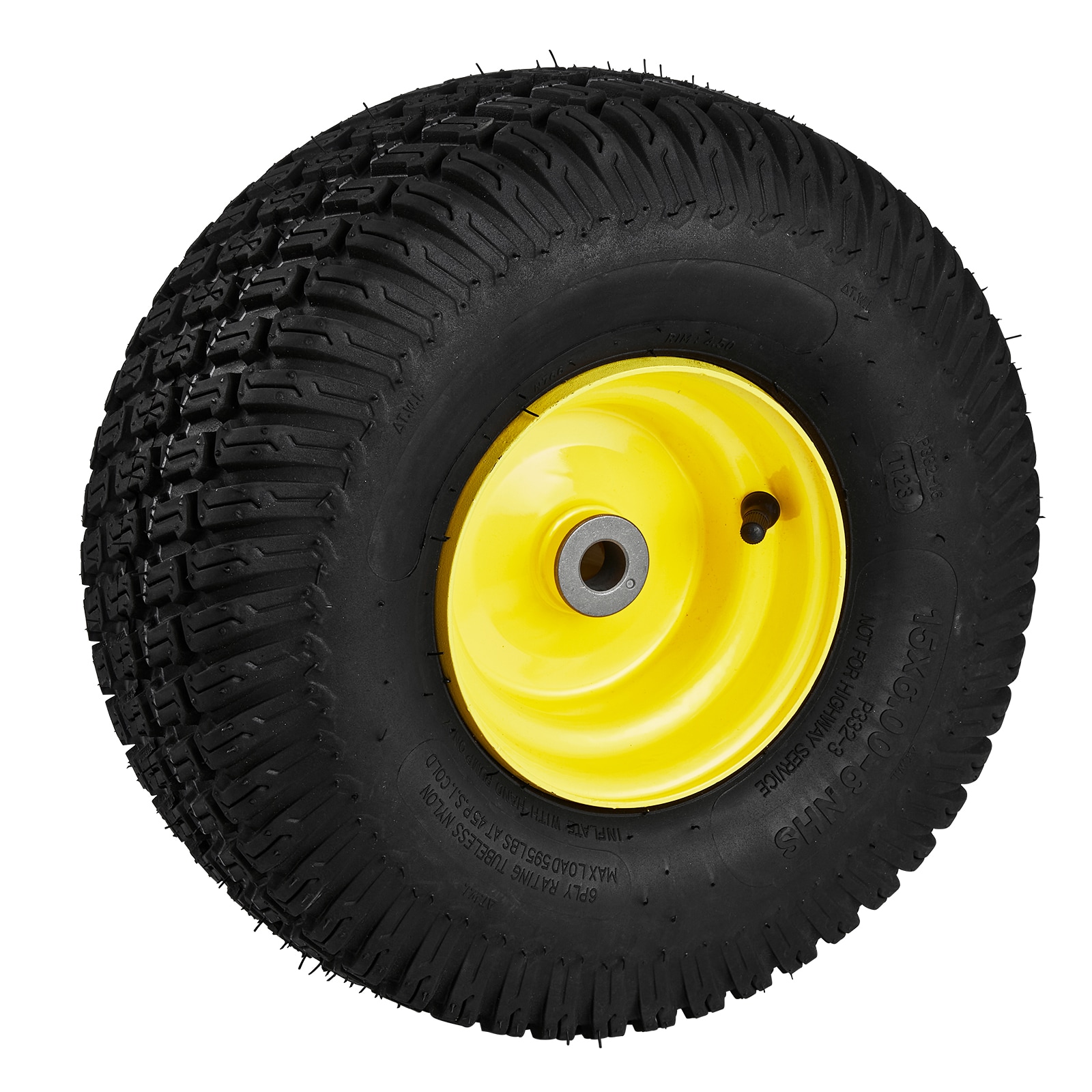 SVOPES SVOPESGCJLZPZ04539V0 2-Pack 15-in x 6-in-6 Smooth Riding Mower/Tractor Tire