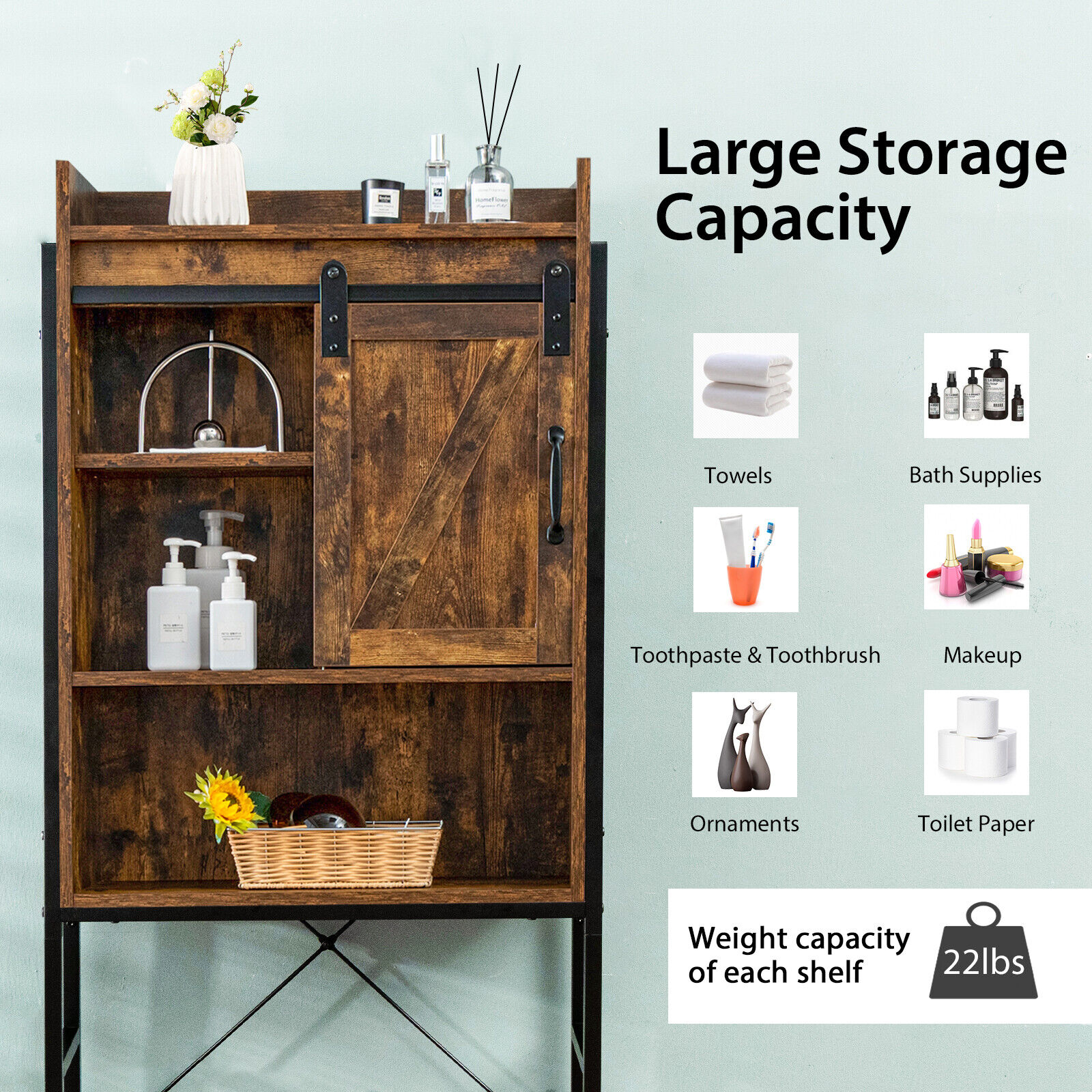 Forclover HYFE-7886CF Bathroom-Wall-Cabinets - View #5
