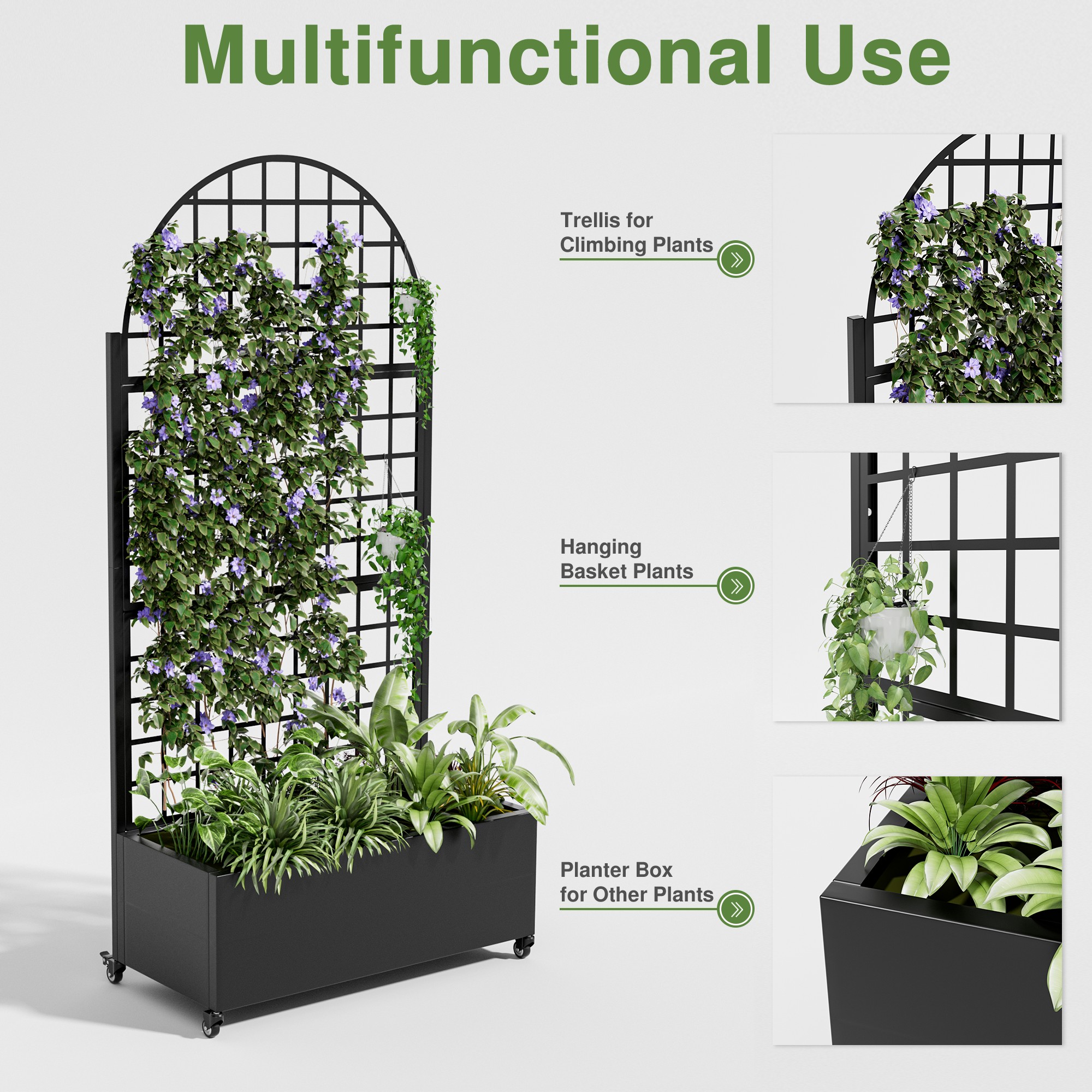 Misty Moon LW0409-RPB-ZZX036 Raised-Planter-Boxes - View #4