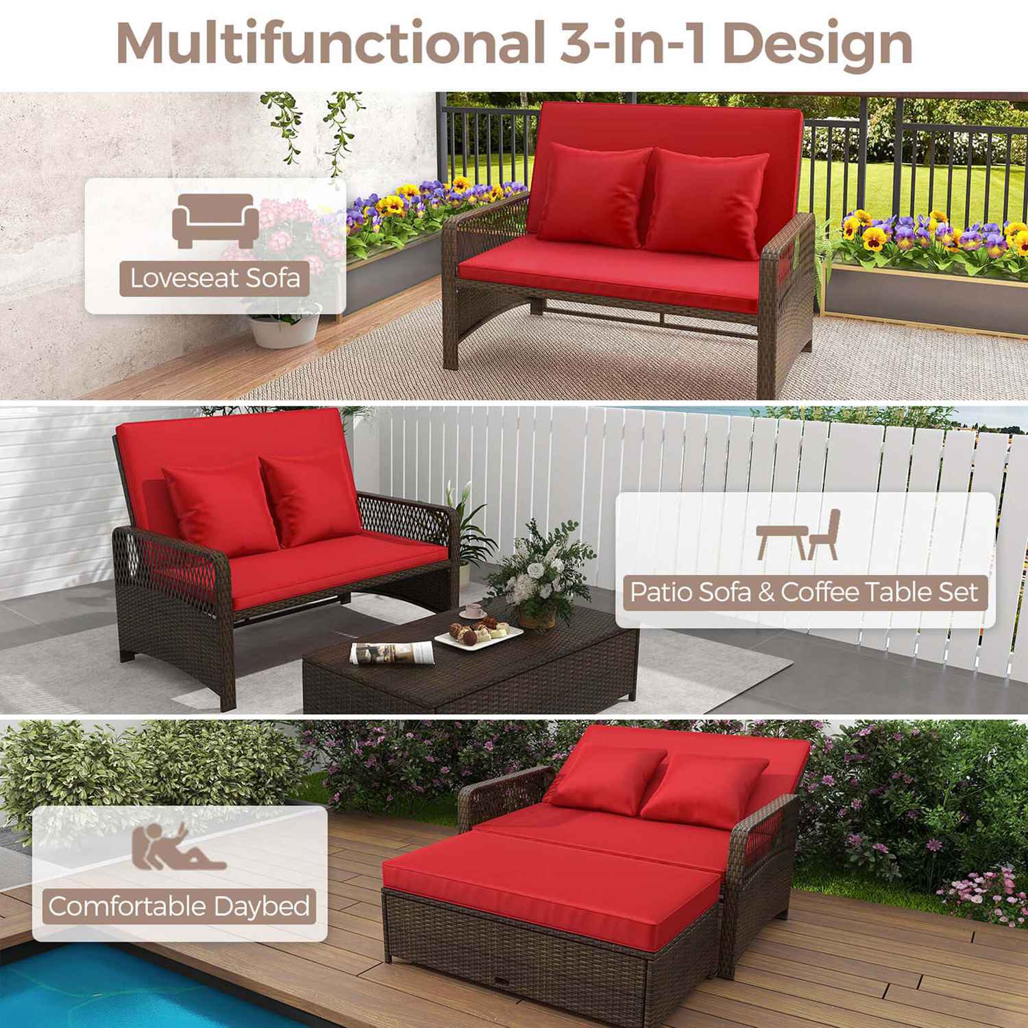 Costway HCST04216 Patio-Sofas-Daybeds - View #10