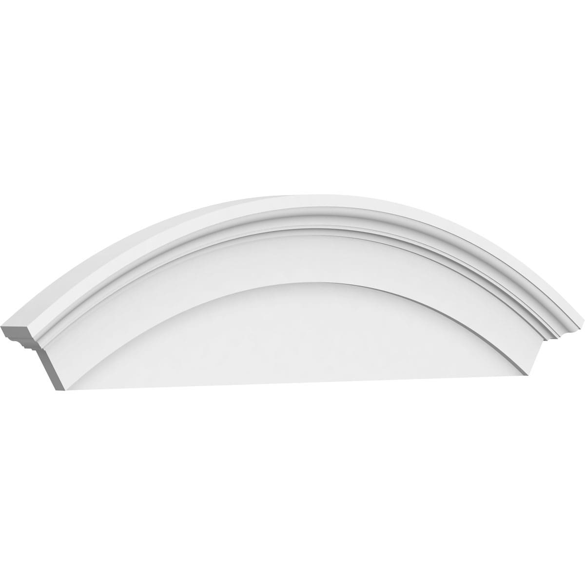 Ekena Millwork PEDP050X140ARD00 50-in W x 14-in L PVC Pediment