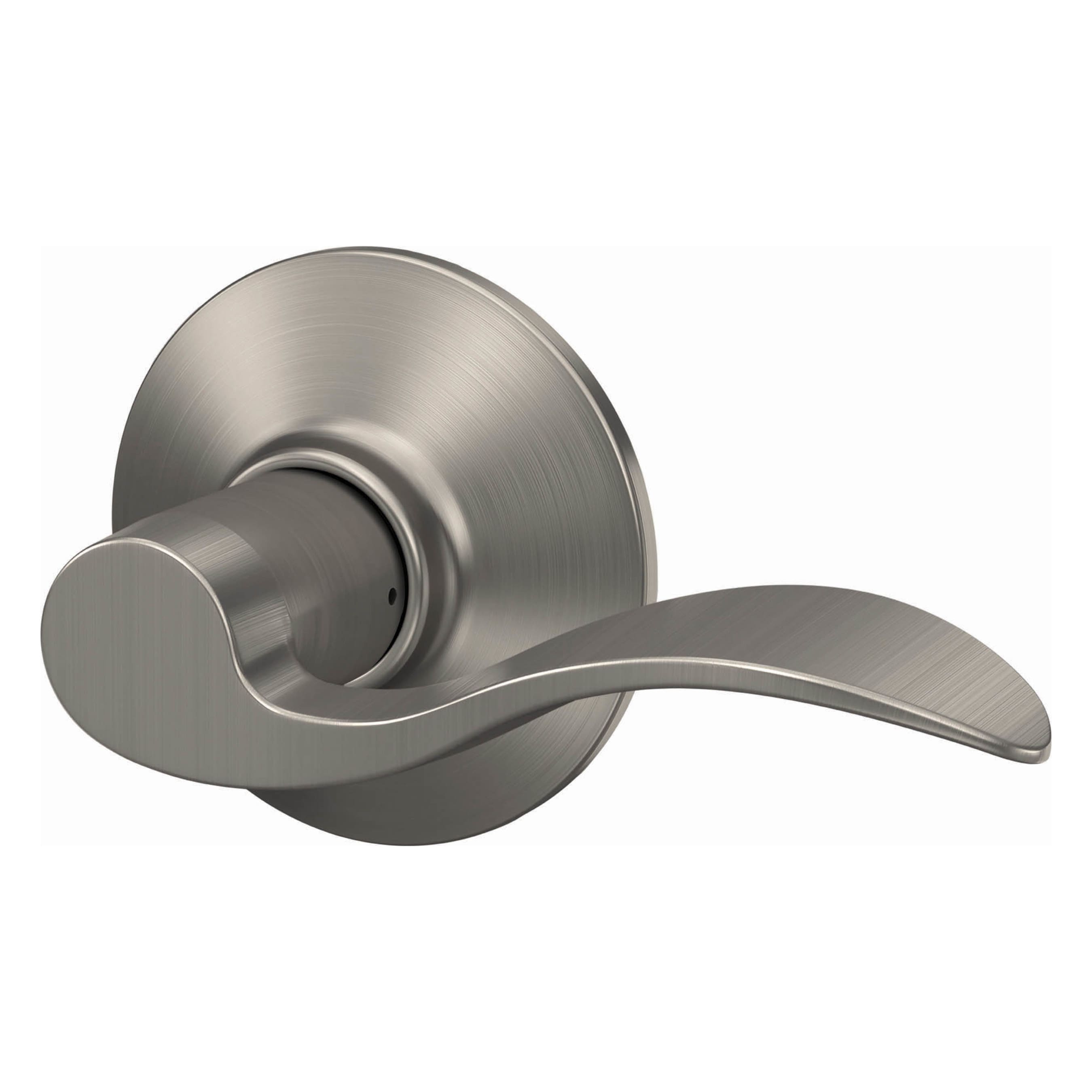 Schlage Accent Satin Nickel Interior Hall/Closet Passage Door Handle ...