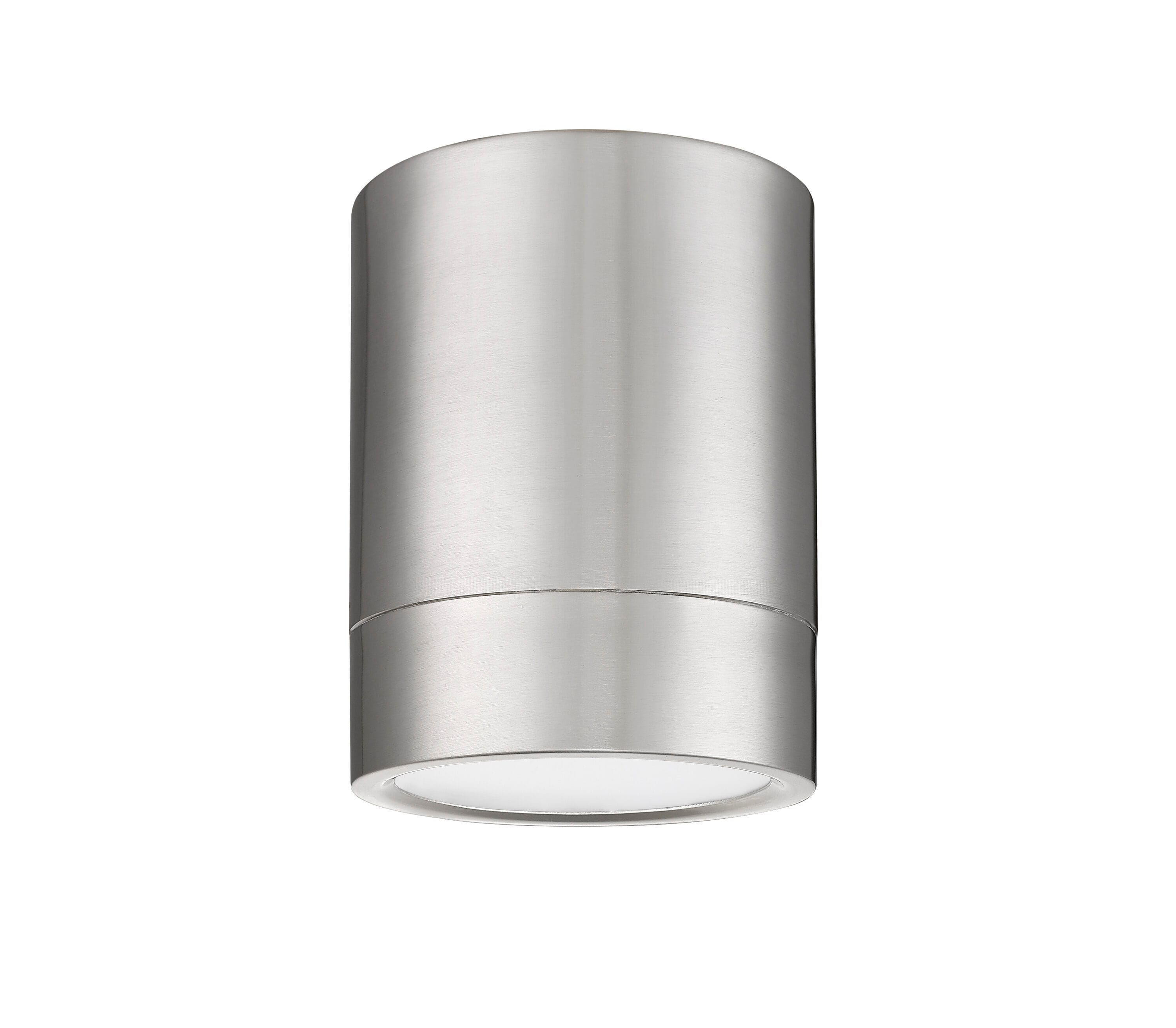 Brushed Nickel LED Cylinder Flush Mount Ceiling Light