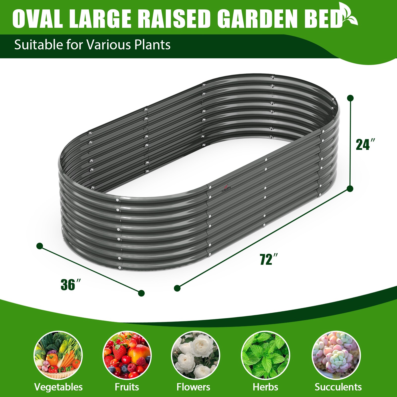 Zeus & Ruta 840GARBED-7 Raised-Garden-Beds - View #3