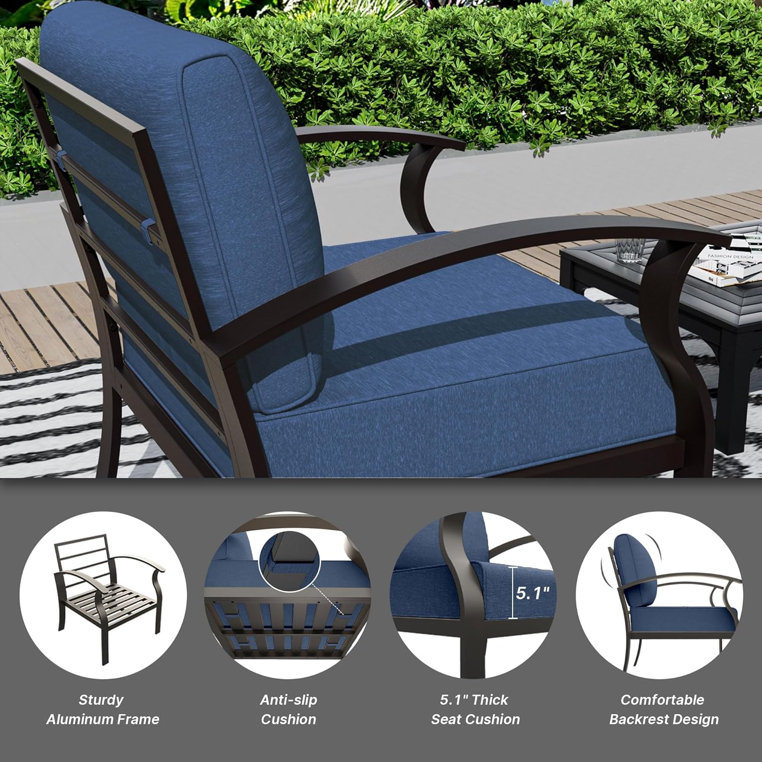 ALAULM LS-6YUAN-NAVY Patio-Conversation-Sets - View #7