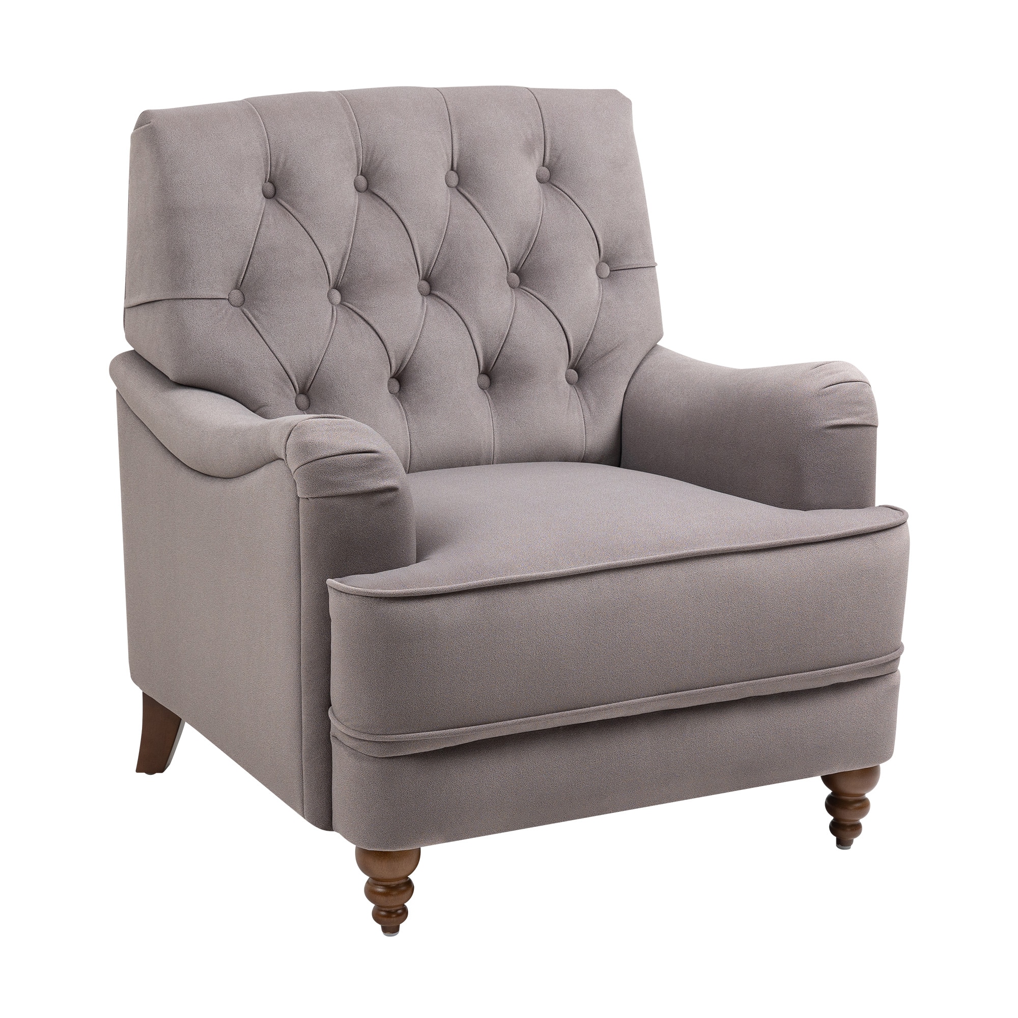 Clihome OF-1955WF21-AABR Chair Modern Brown Corner Chair