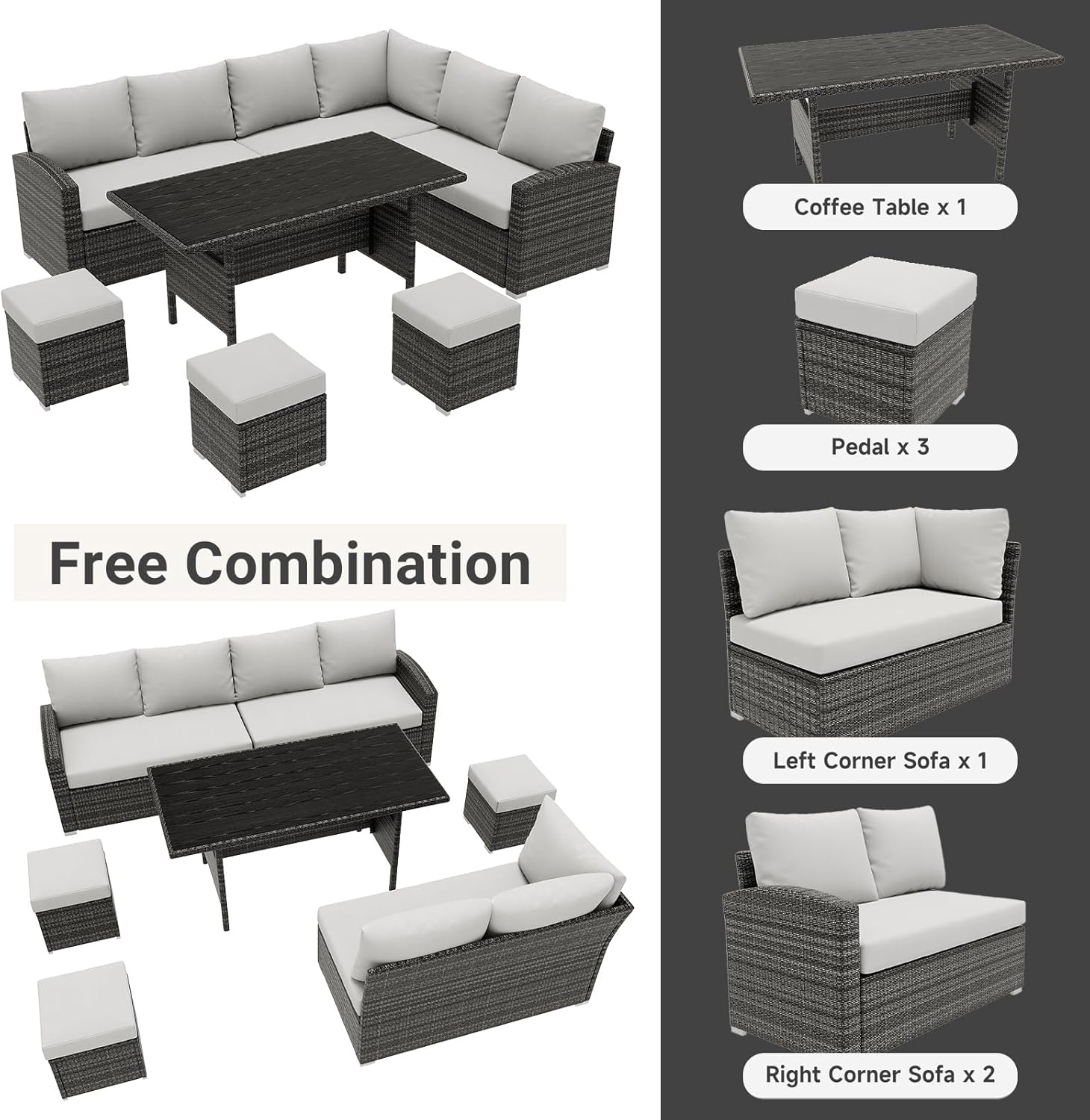 Qeetex LHF-DYQ-PHO-12MGSJN1 Patio-Dining-Sets - View #4