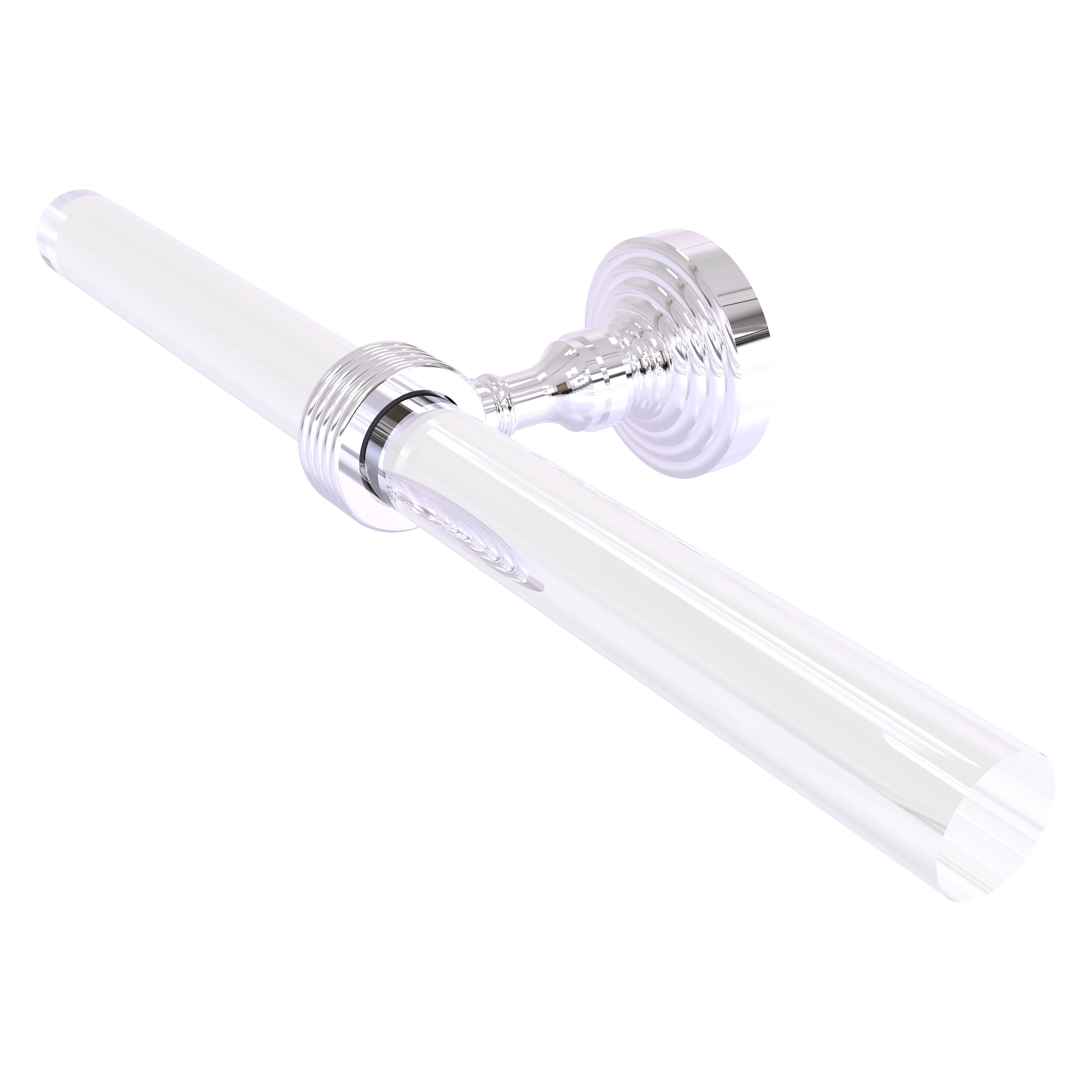 Allied Brass PG-HTBG-2-PC Pacific Grove 15-in double Polished Chrome Wall mount Double Towel Bar