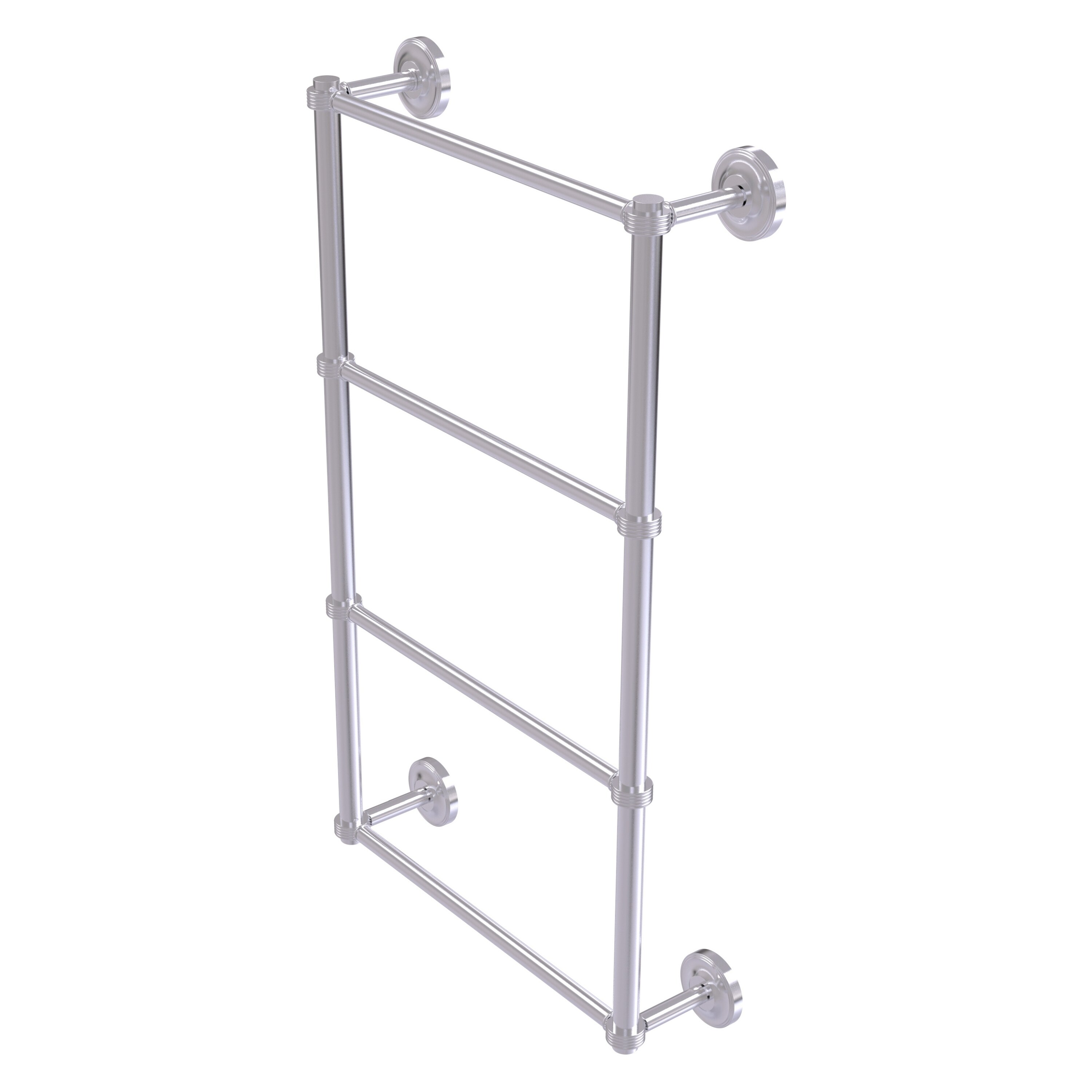 Allied Brass PR-28G-30-SCH Prestige Regal 30-in double Satin Chrome Wall mount 4-tier Towel Bar