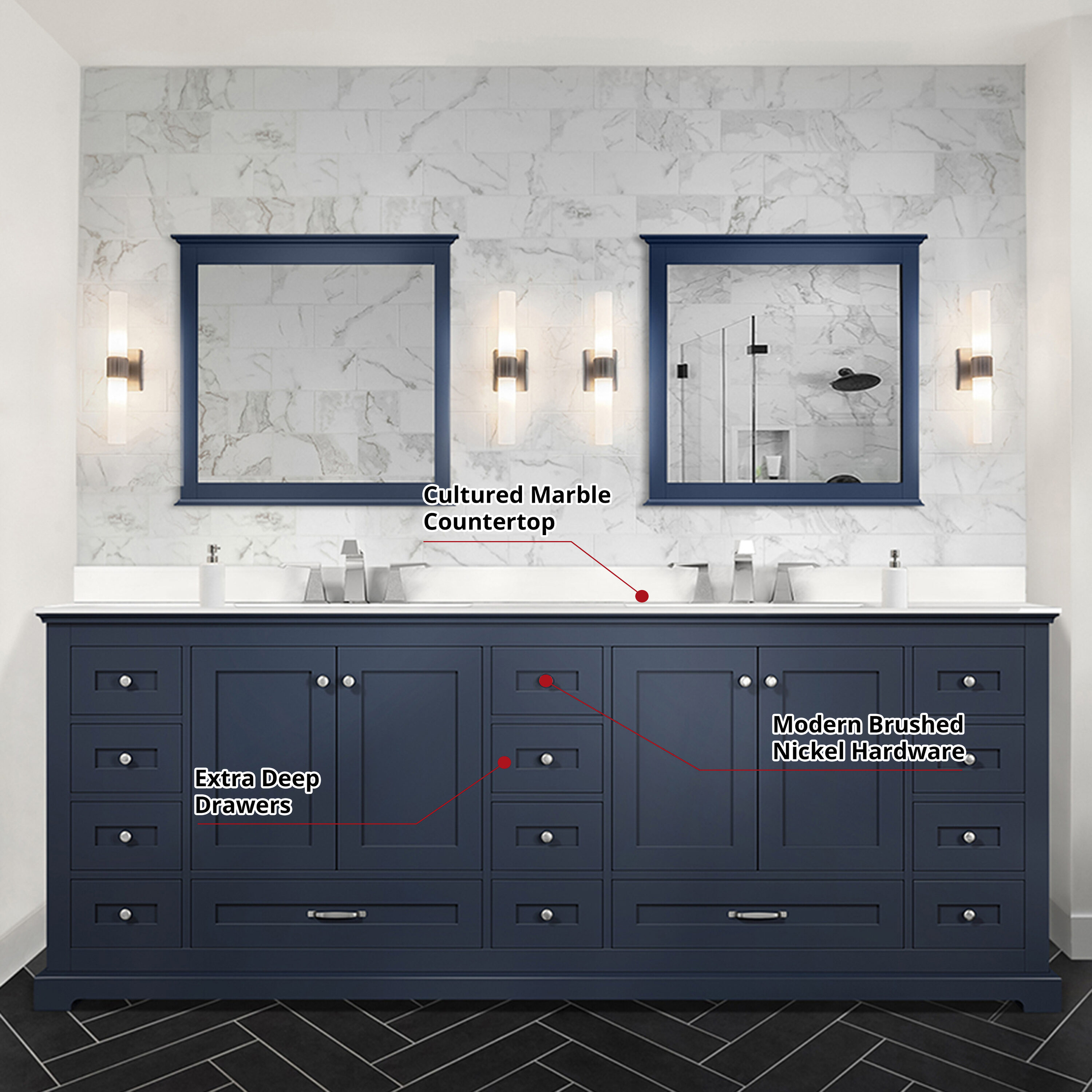 Lexora LVD84DE310 Bath-Vanity-Combo - View #8