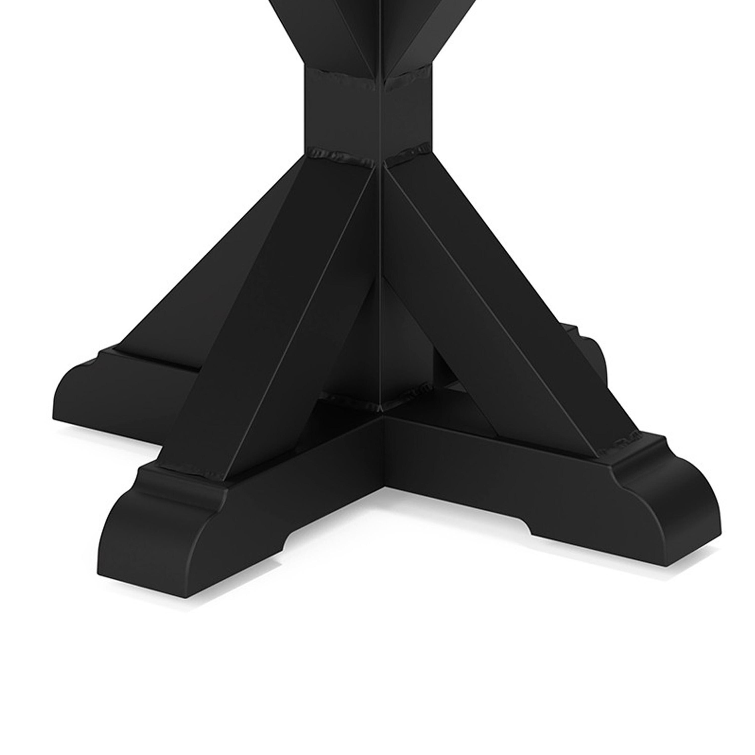 Beachcroft Black and Gray Square Outdoor End Table