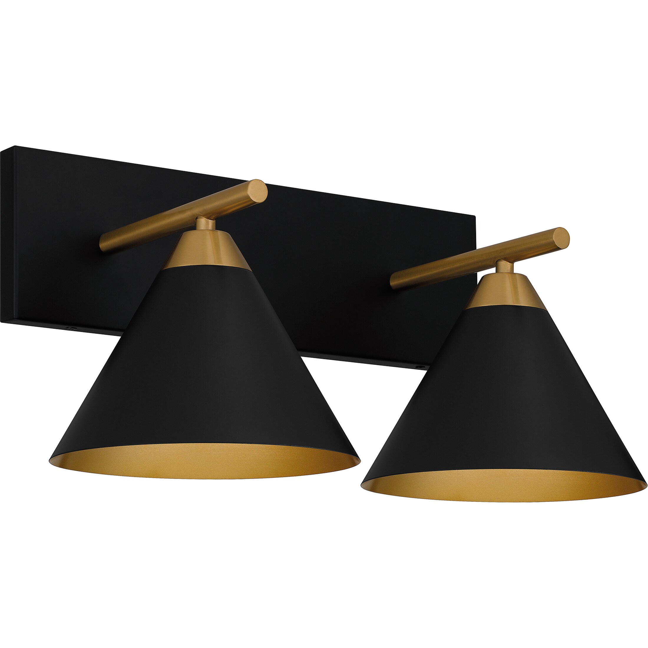 Quoizel MTO8617MBK Mastro 17.75-in 2 -Light Matte Black Modern/contemporary Vanity light
