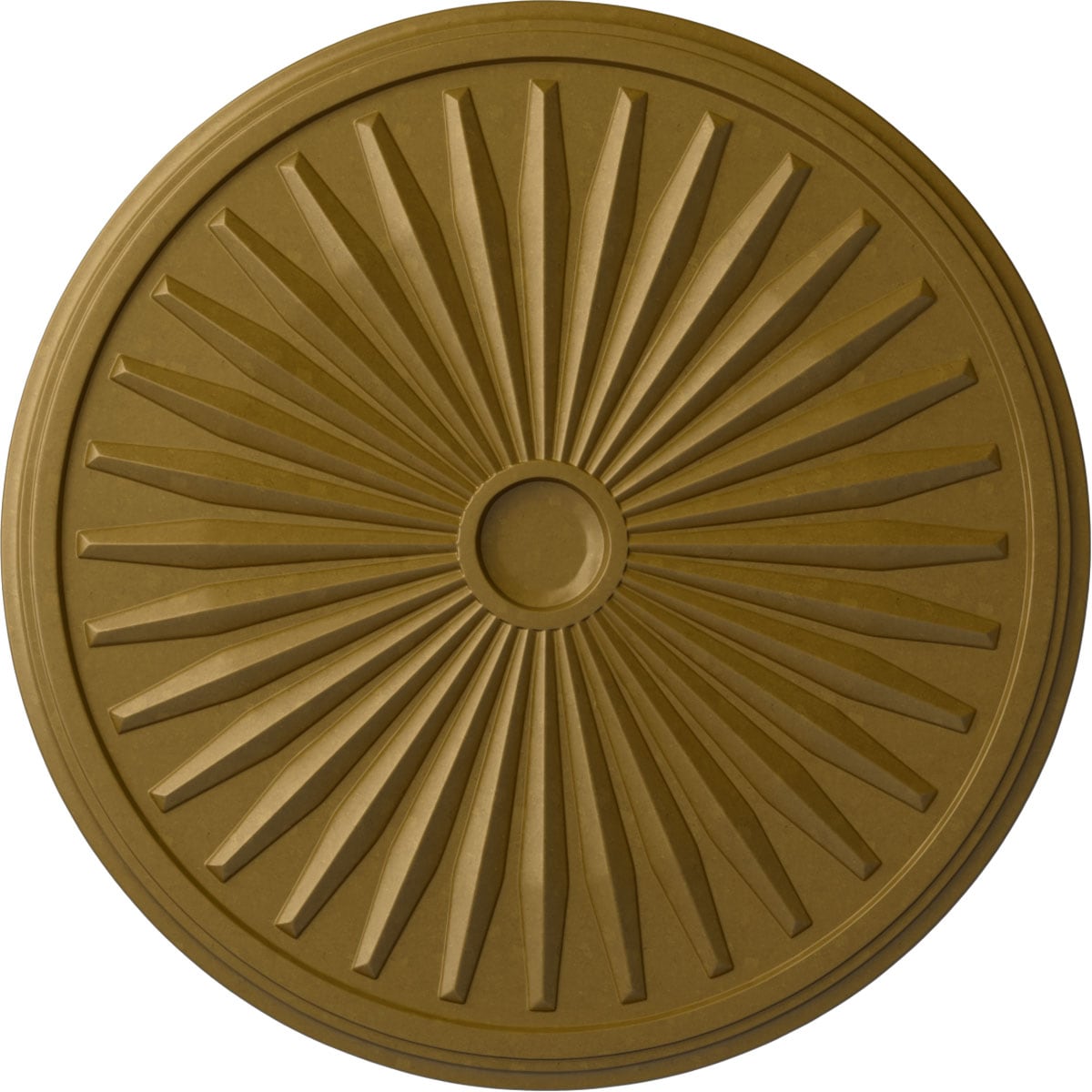 Ekena Millwork CM33LEGLS Leandros 33.125-in W x 33.125-in L Painted Gold Polyurethane Whole Ceiling Medallion