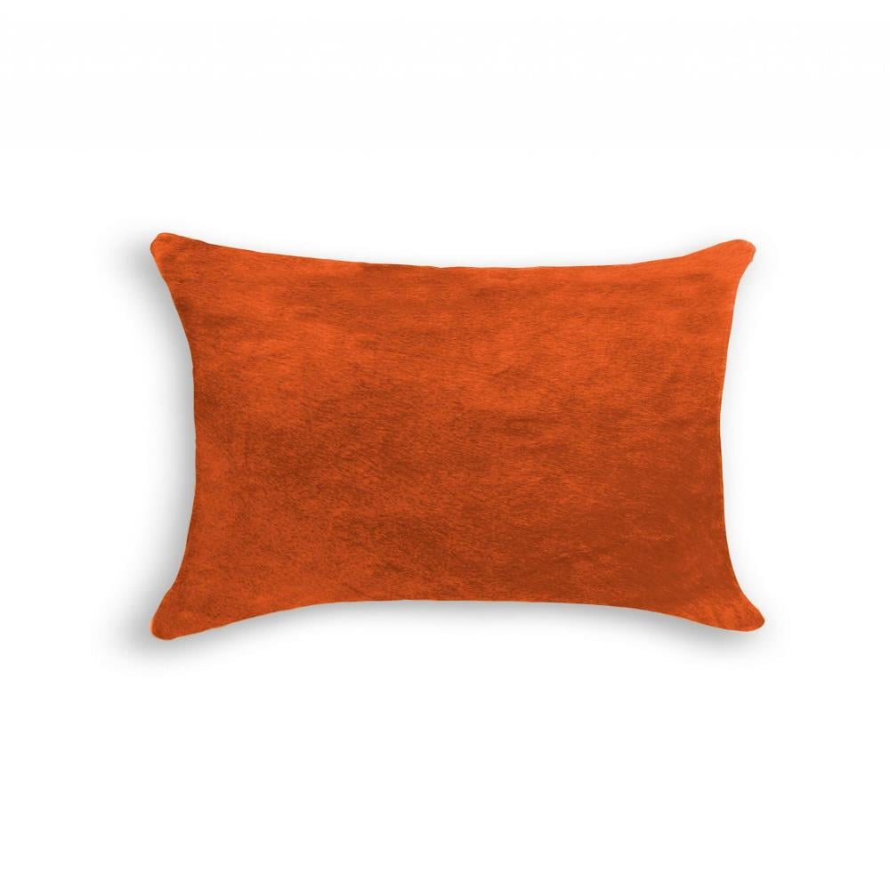 HomeRoots 316870 Josephine 20-in x 12-in Orange Rectangular Indoor Decorative Pillow
