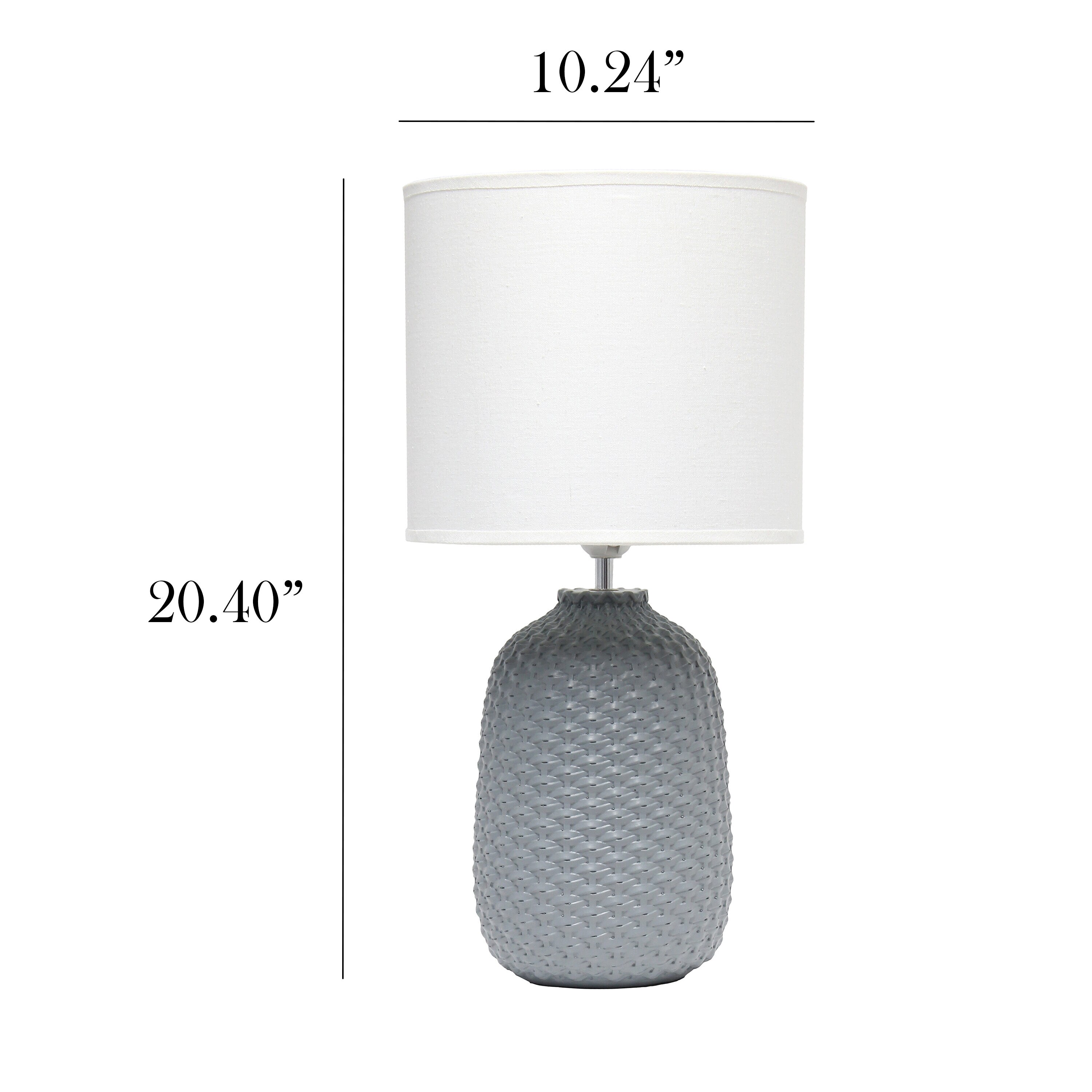 Simple Designs LT1135-GRY Table-Lamps - View #11