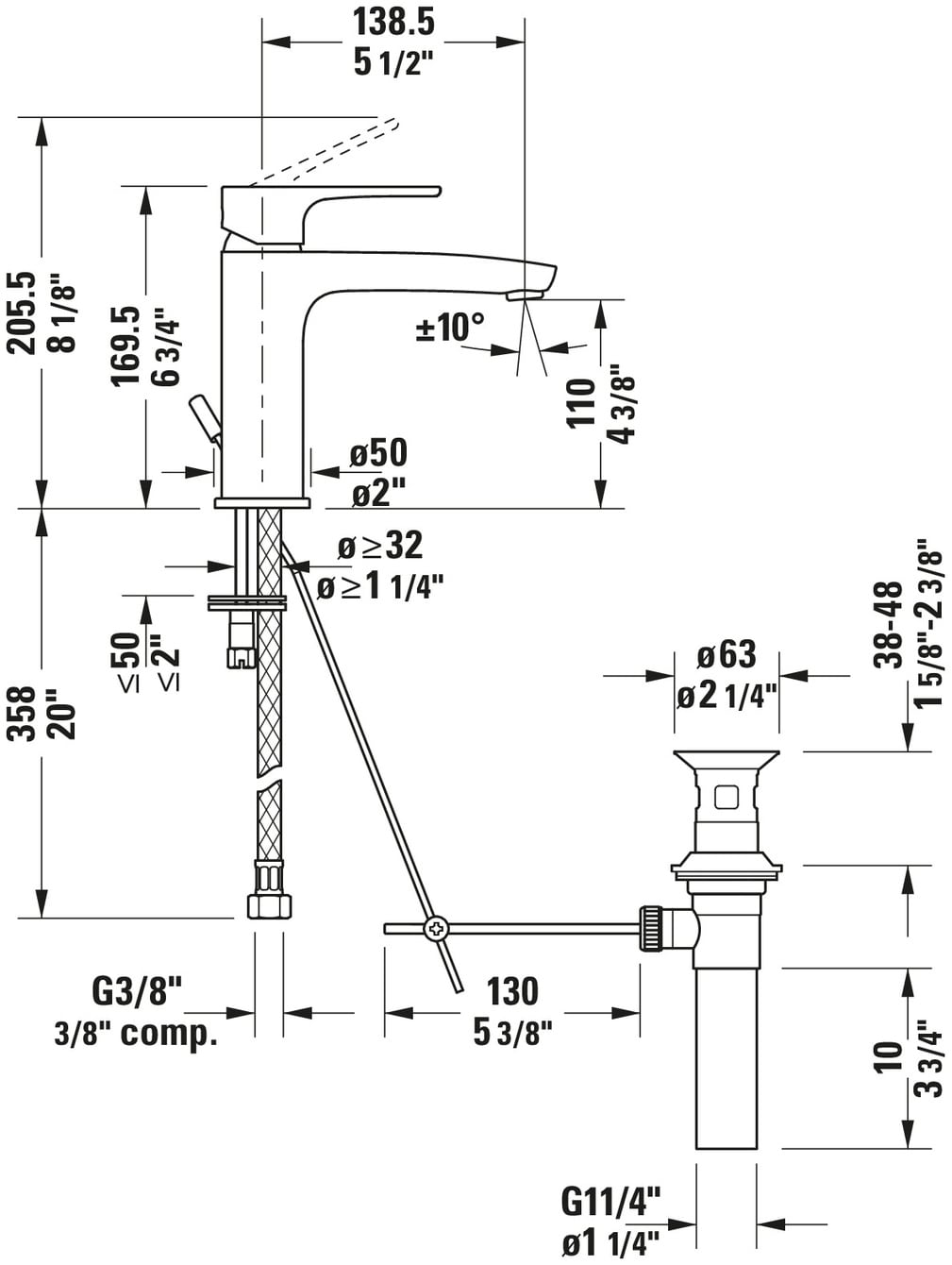 Sleek Chrome Single Handle Low Arc Bathroom Faucet