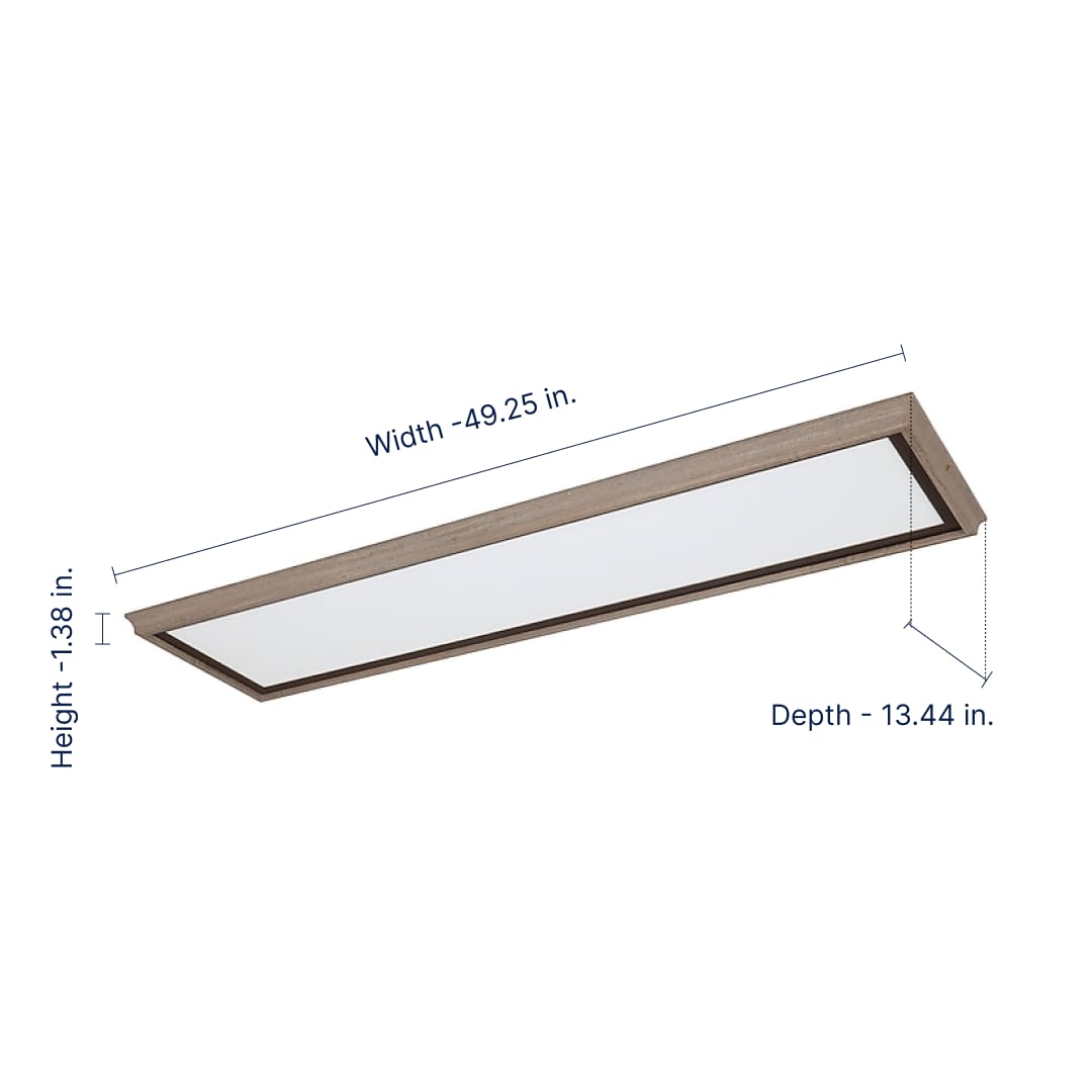 allen + roth FP1284-CLC-48LFC-R flushmounts - View #2