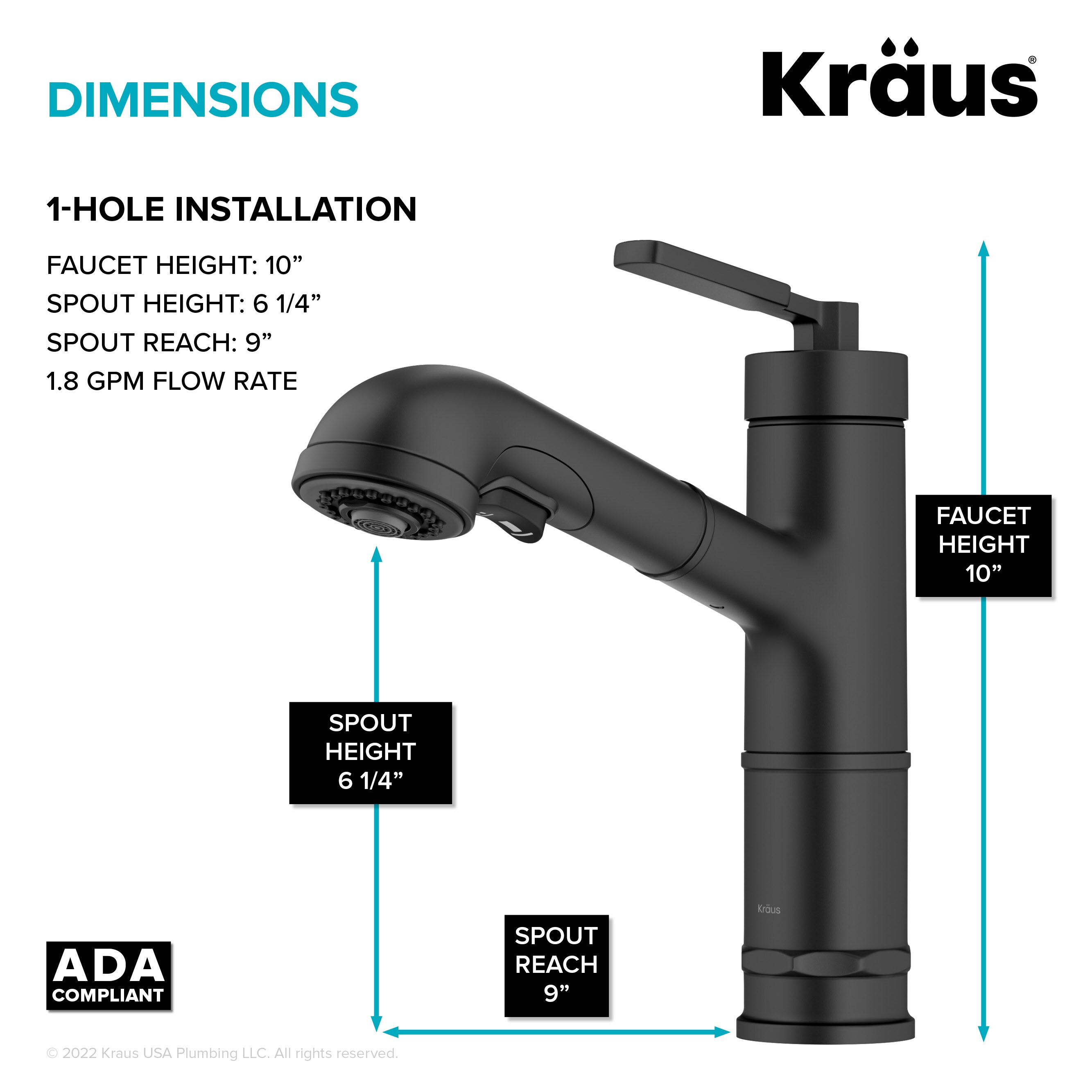 Kraus KPF-4103MB Kitchen-Faucets - View #6
