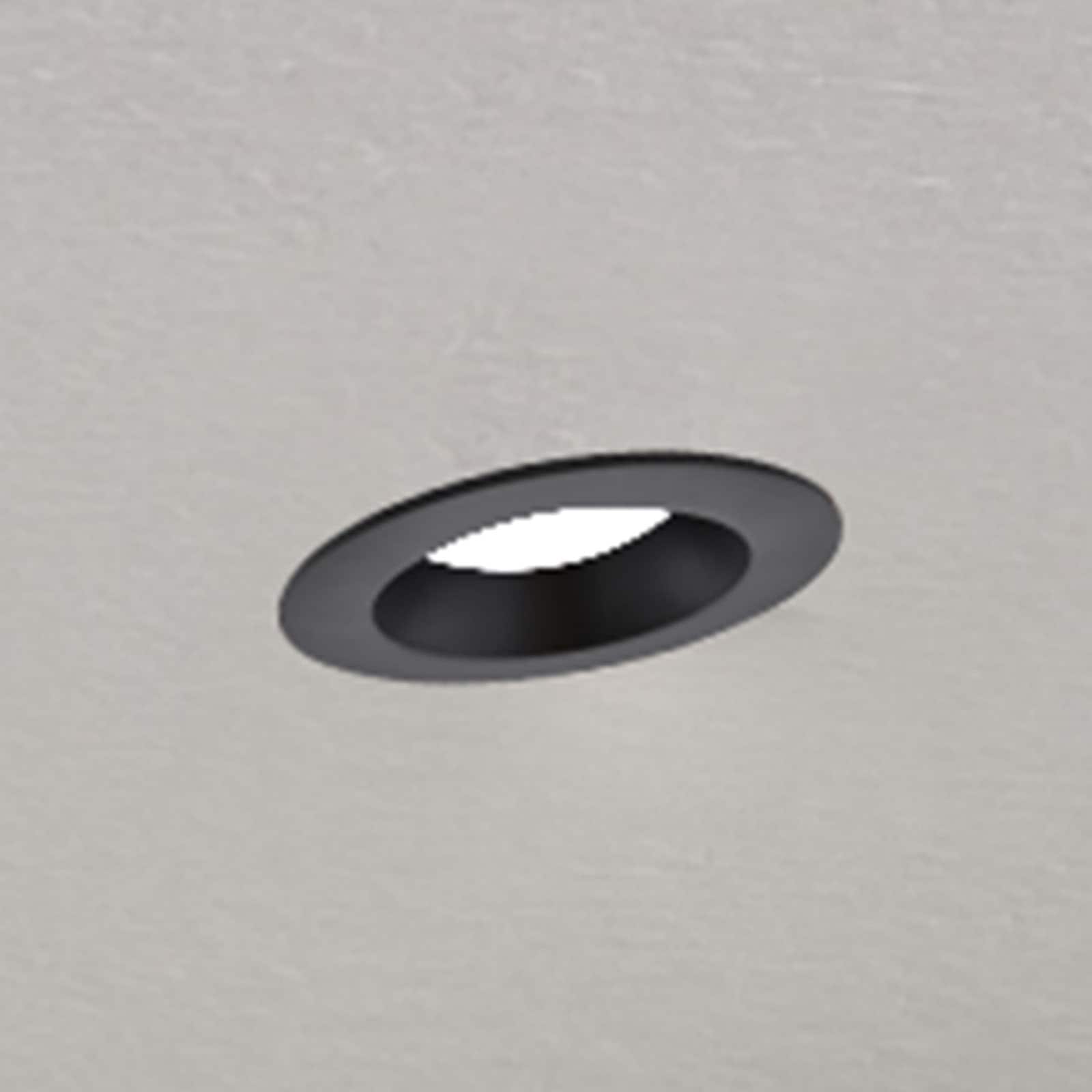 Luxrite 5-Color Selectable LED Recessed Lighting Kit, Black, Energy-Efficient