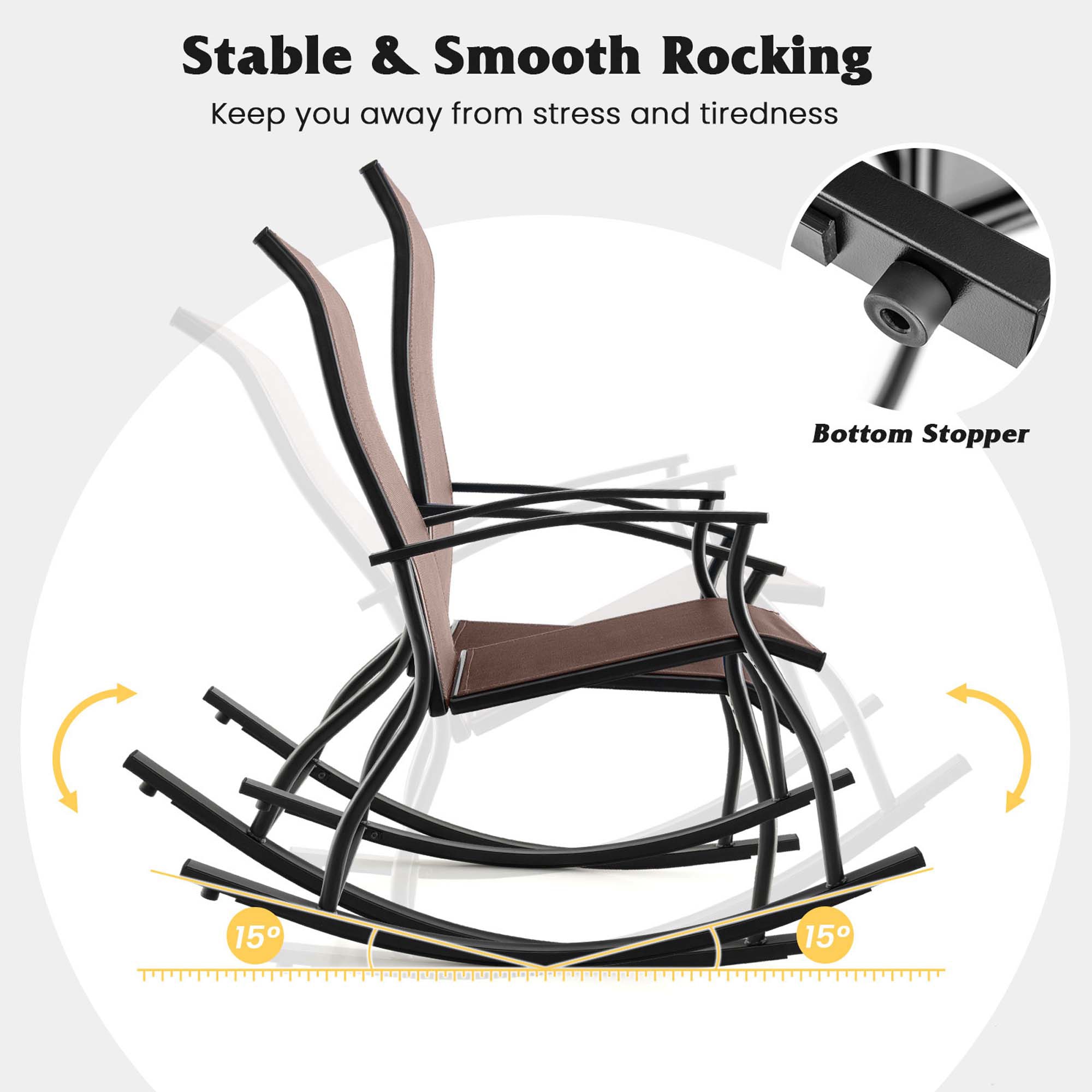 Costway HCST05777 Patio-Chairs - View #6