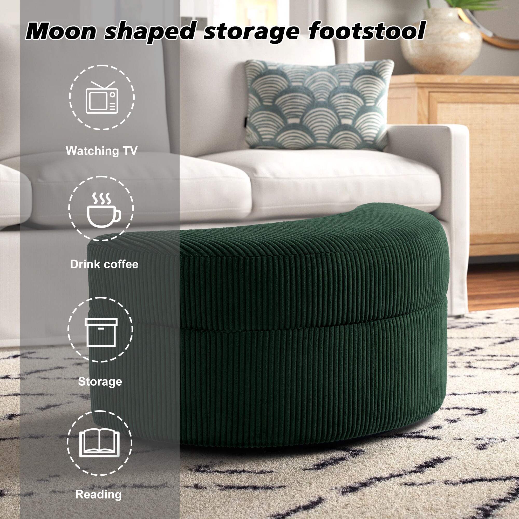 Dreamsidea LS-CH44-COR GRE-OT Indoor-Ottomans - View #3