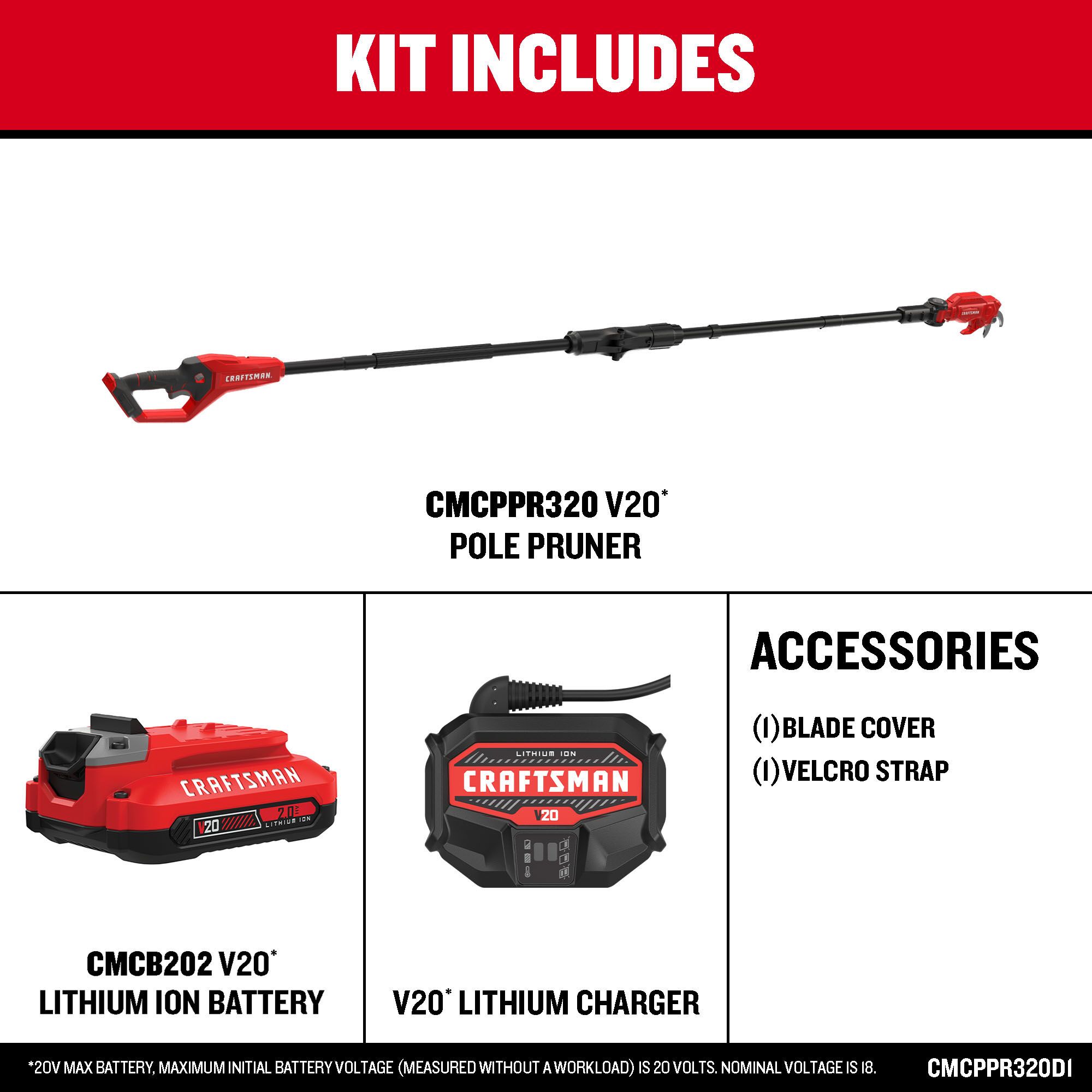 CRAFTSMAN CMCPPR320D1 Pole-Pruning - View #3