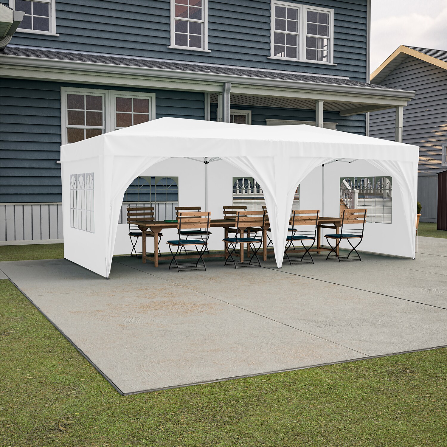 Mondawe 155-HY 10-Feet x 20-Feet Canopy Storage Shelter