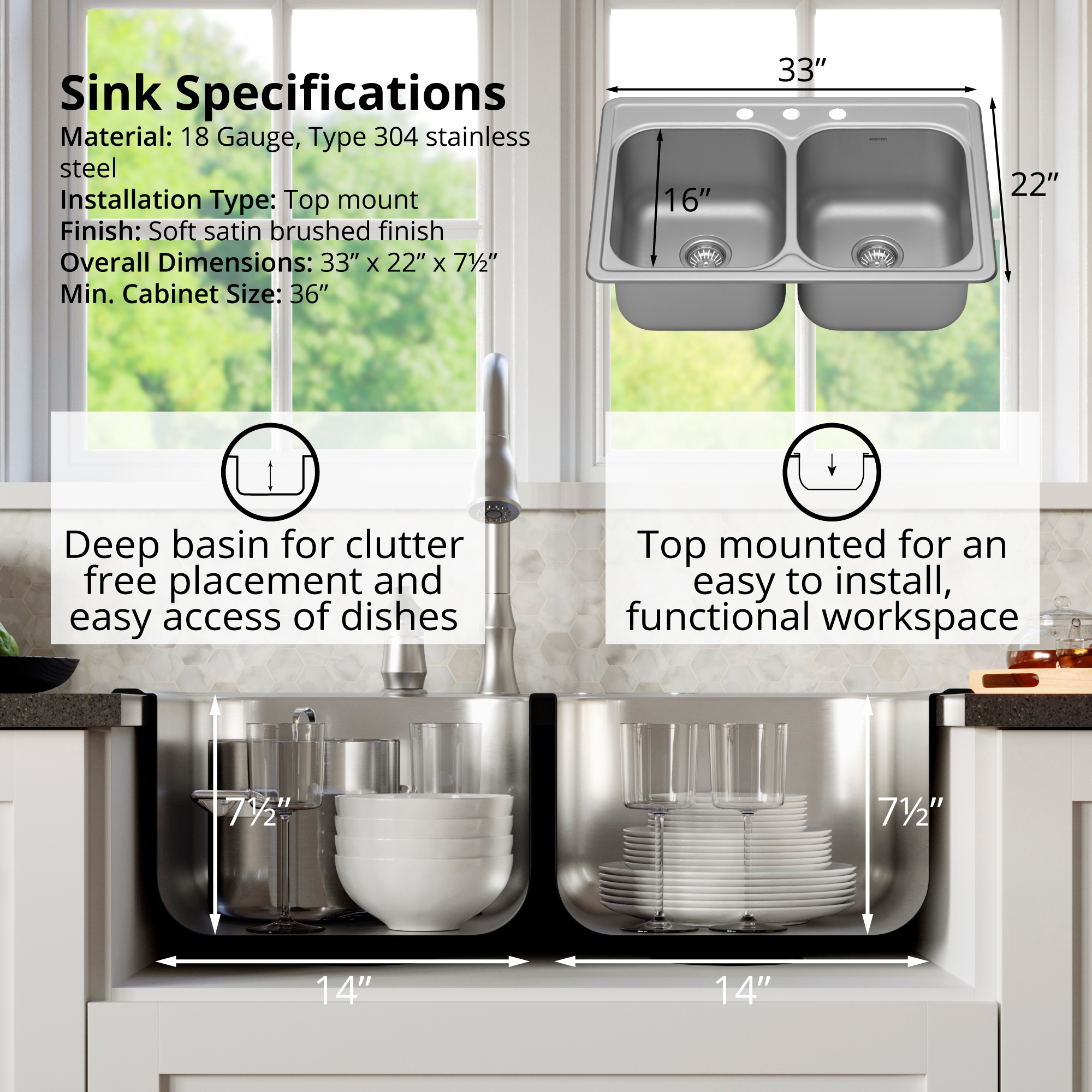 Karran PT35-PK1 Kitchen-Sinks - View #5