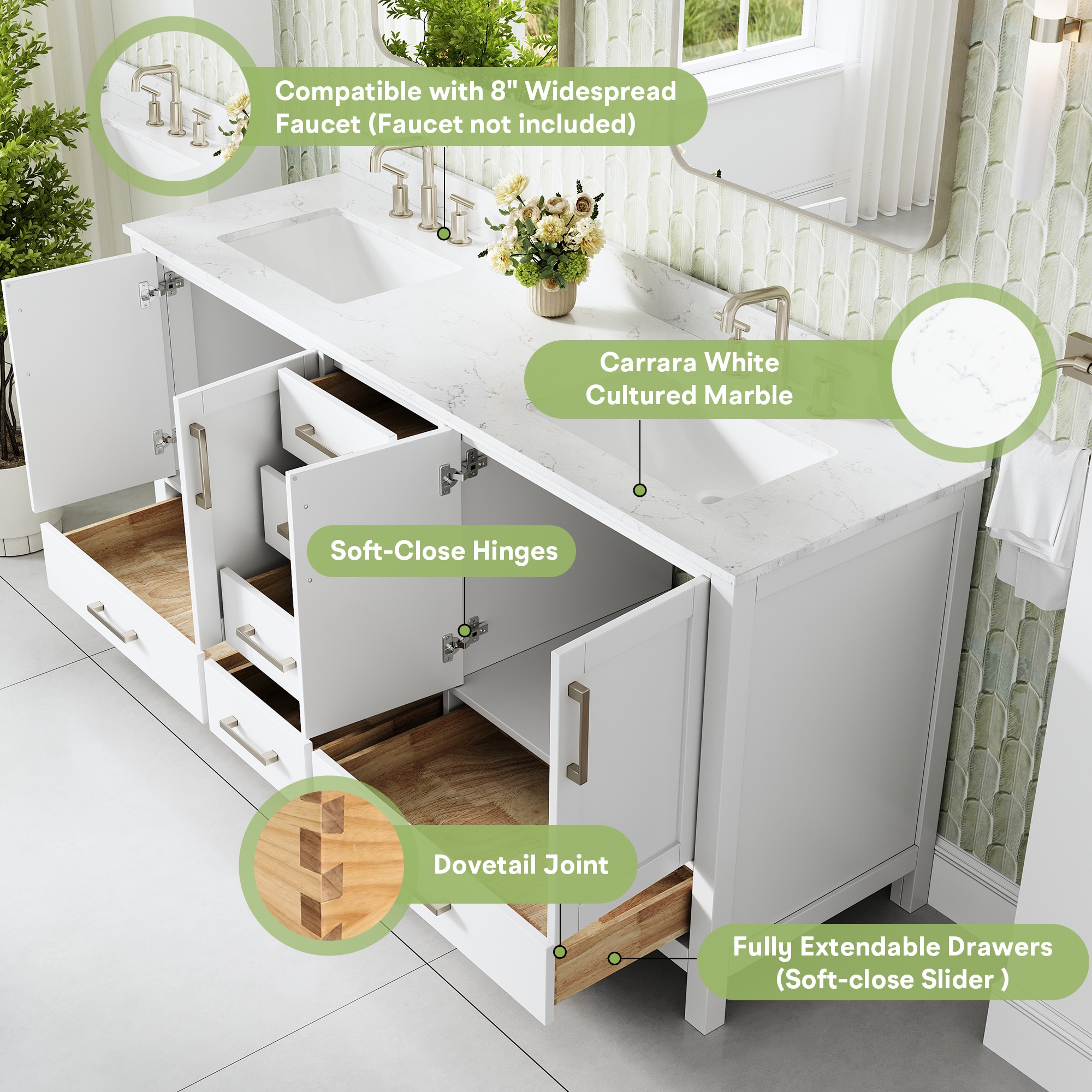 Iseryn FD72CNWT Bath-Vanity-Combo - View #5