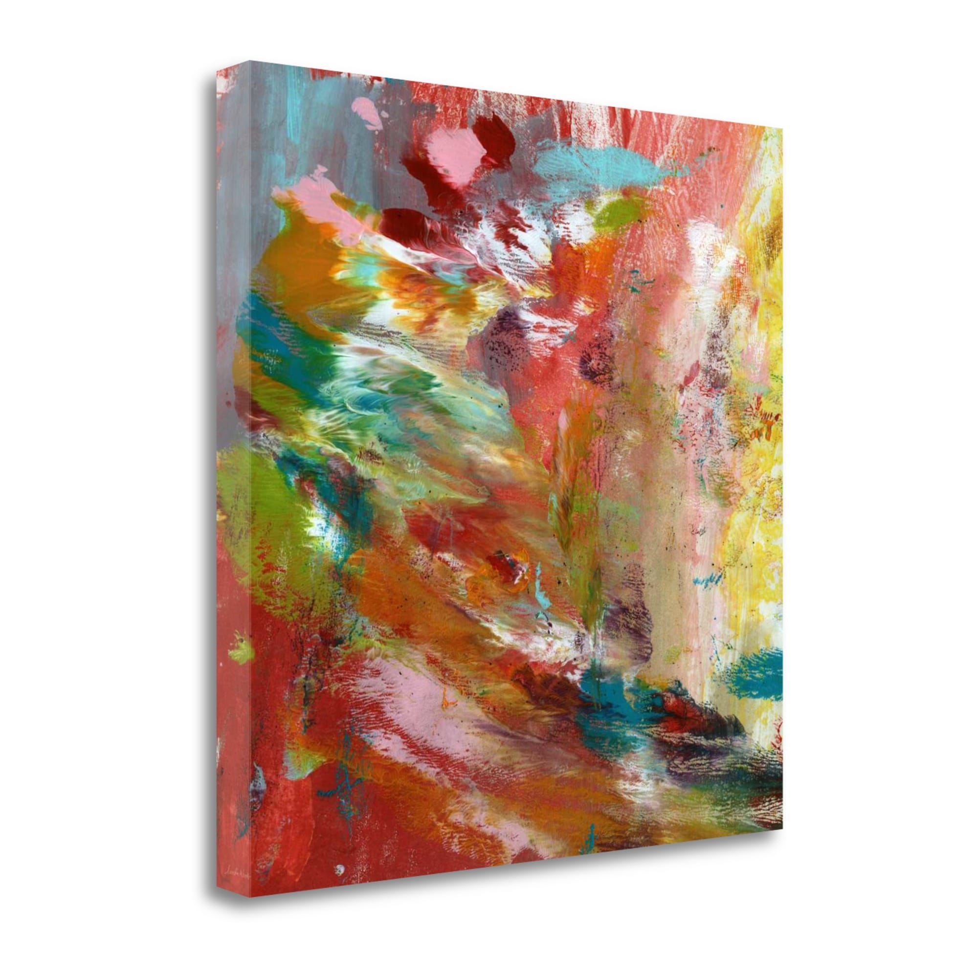 Tangletown Fine Art 25-in H x 25-in W Abstract Print on Canvas in the ...