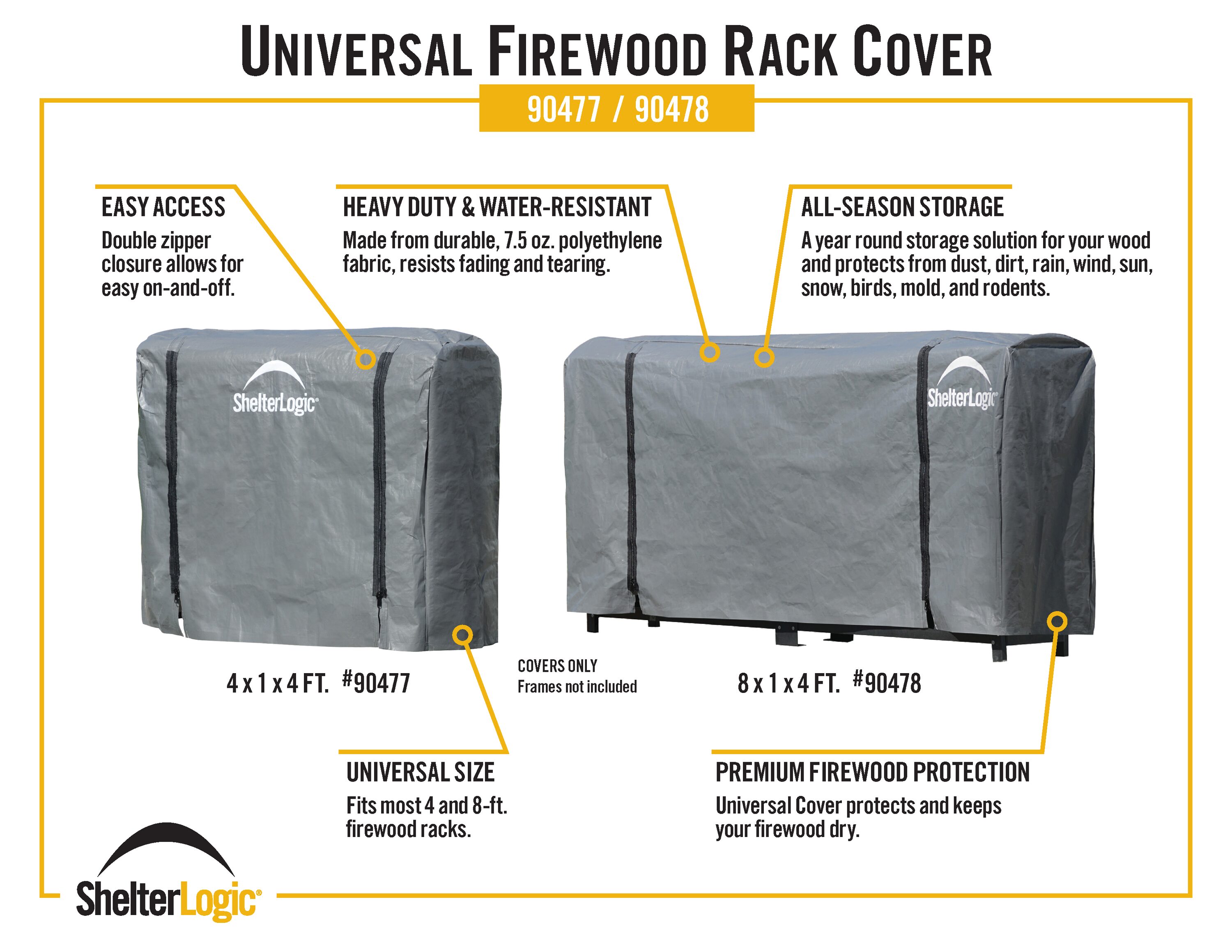 ShelterLogic 90477 Log-Rack-Covers - View #3