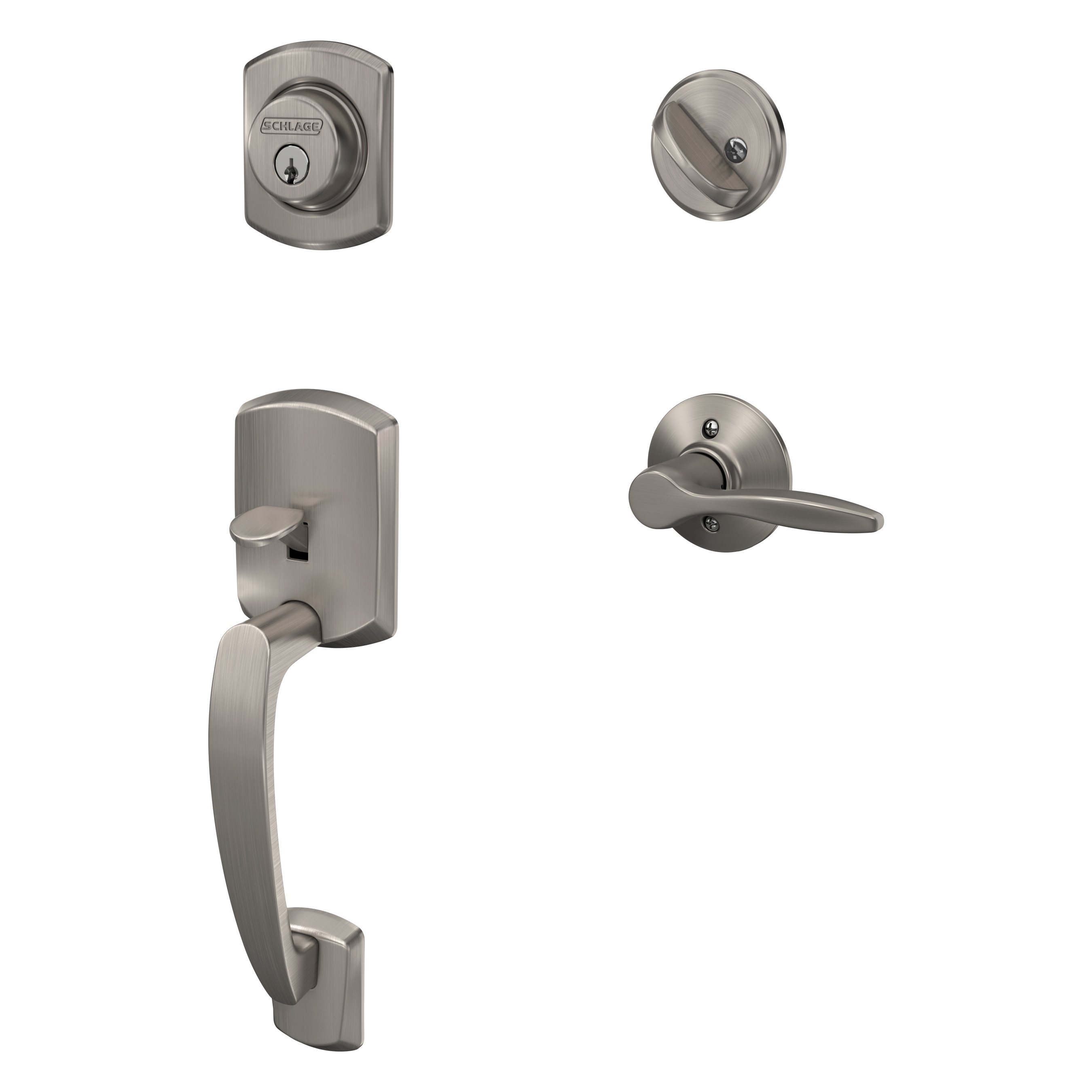 Schlage F60 GRW 619 DEL LH handlesets - View #7