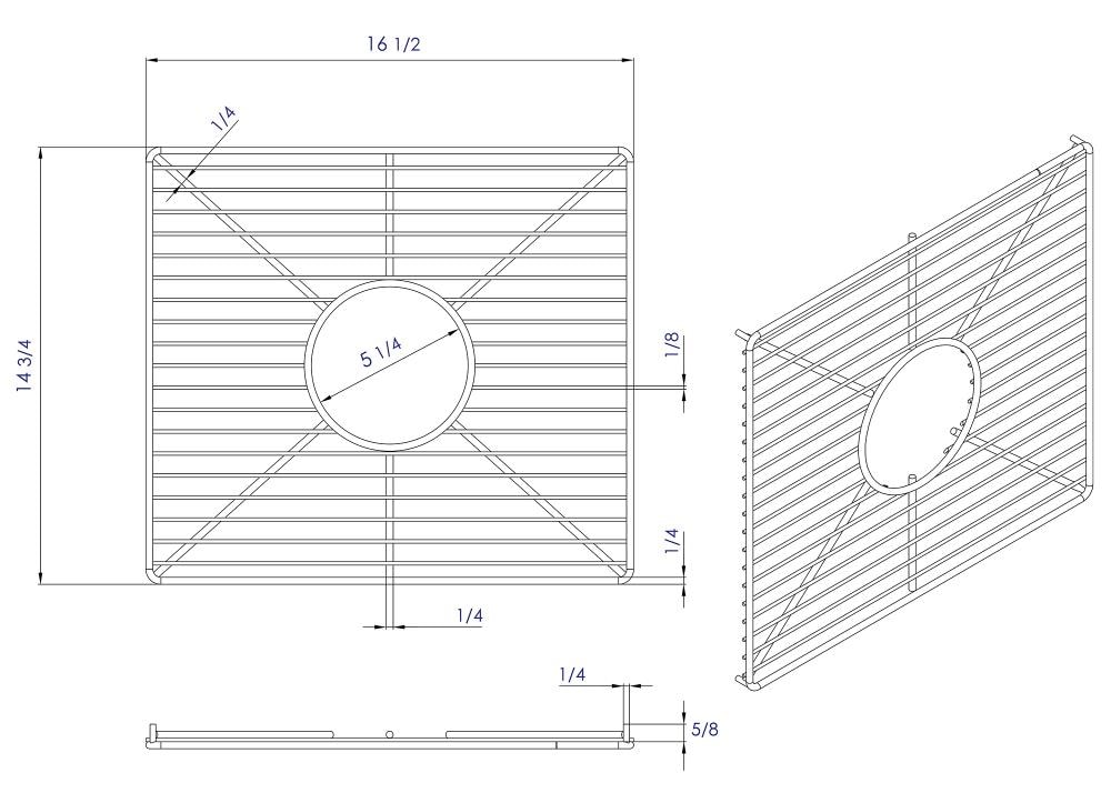 ALFI ABGR3918 Sink-Grids - View #5