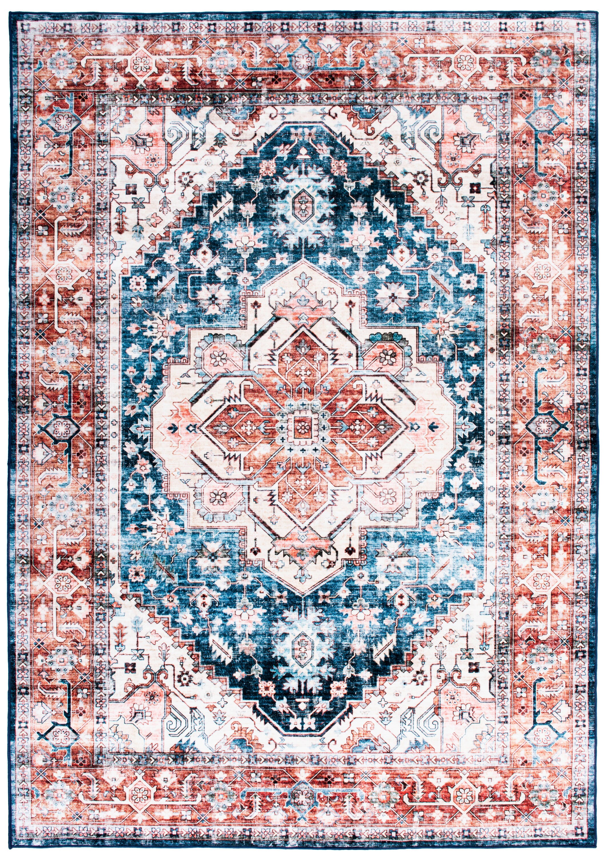 World Rug Gallery 7018BLUE5X7 rugs - View #3