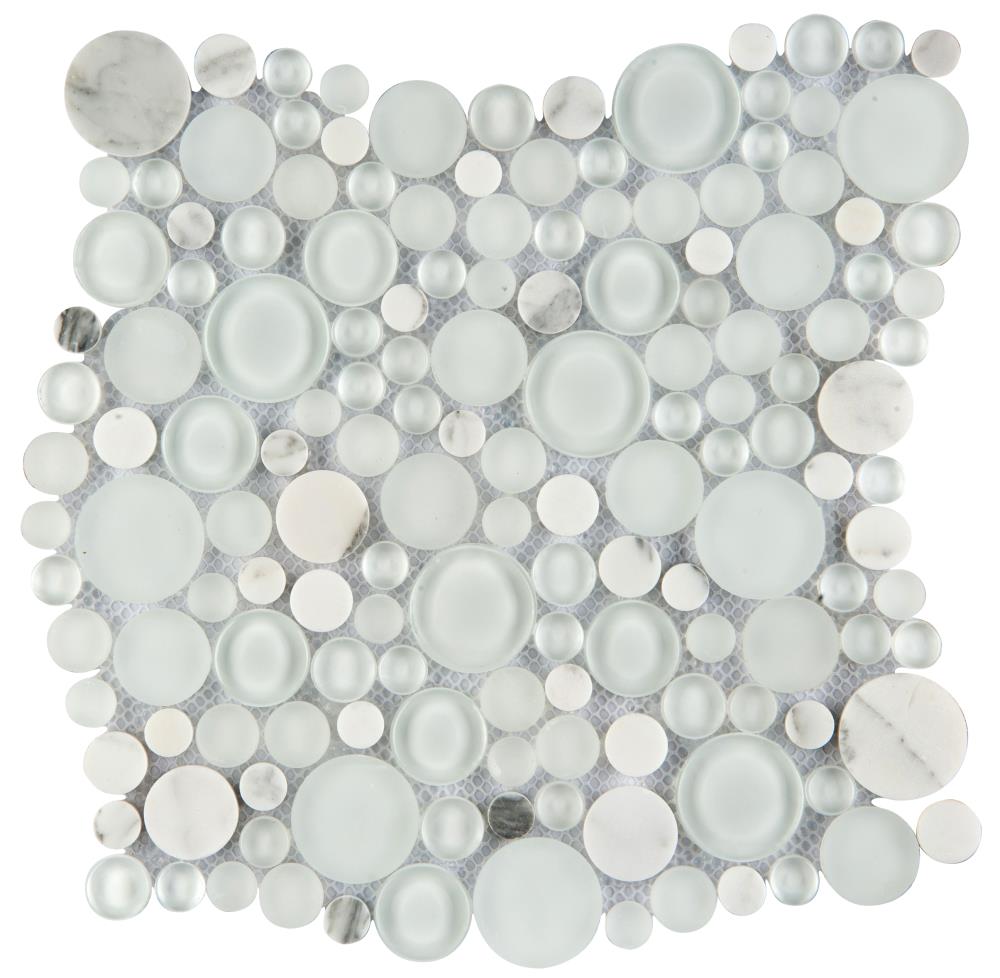 Emser W80LUCEAB1212MOC Lucente 10-Pack Ambrato Stone and Glass Border Tile (12-in x 12-in)