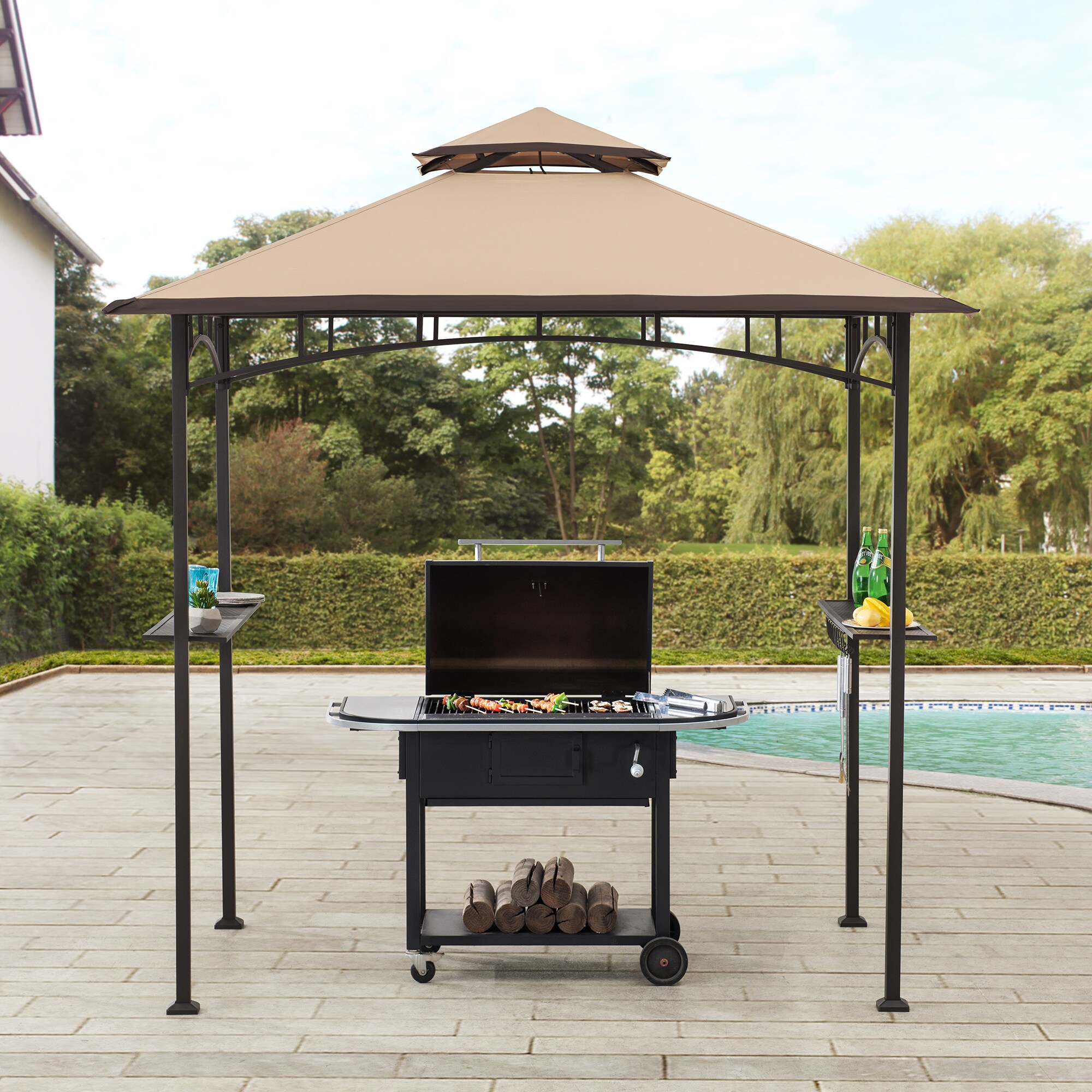 Sunjoy A103002203 Wood-Resin-Gazebos - View #2