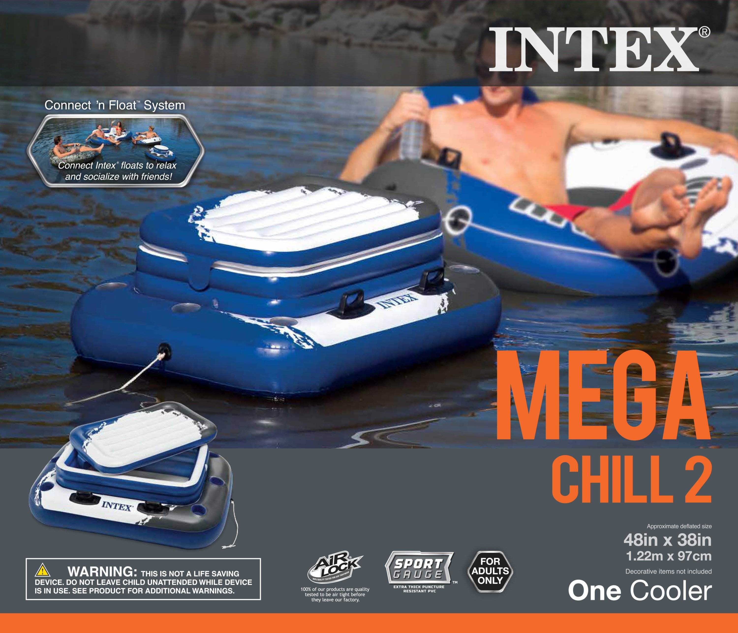 Intex 53-in X 53-in 1-Seat Multicolored Inflatable Raft 6-Pack At Lowes.com