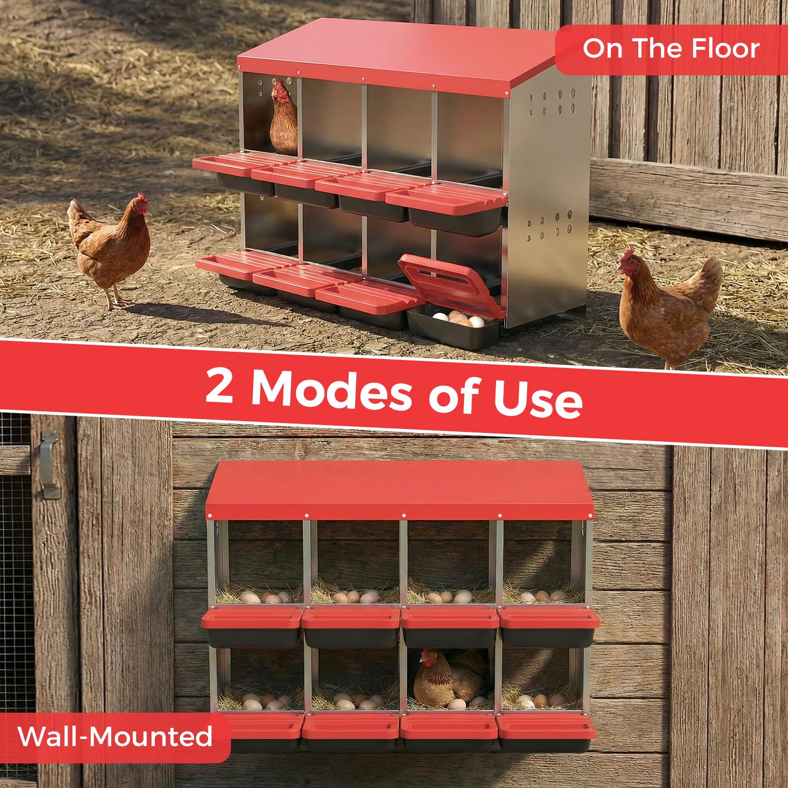 GarveeLife C3H-91CBLK9IQAD-2N Chicken-Coops-Rabbit-Hutches - View #2