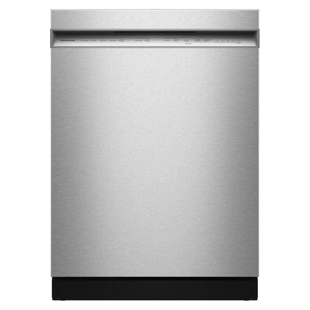 KitchenAid KDFS224SPS 24-in Front Control Built-in Dishwasher ( PrintShield Stainless ) With Third Rack, ProWash , 47-Decibel