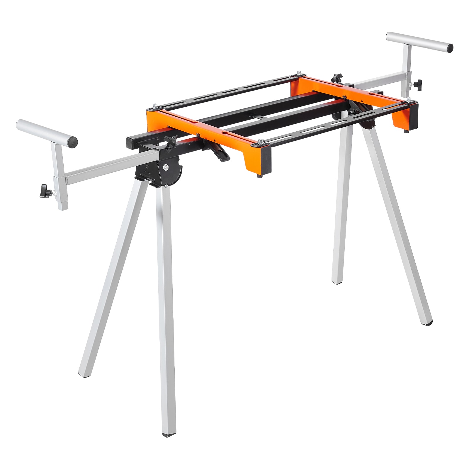 VEVOR RZXXQJ79330LB8I7HV0 81-IN Miter Saw Stand 300lbs Steel Adjustable Miter Saw Stand