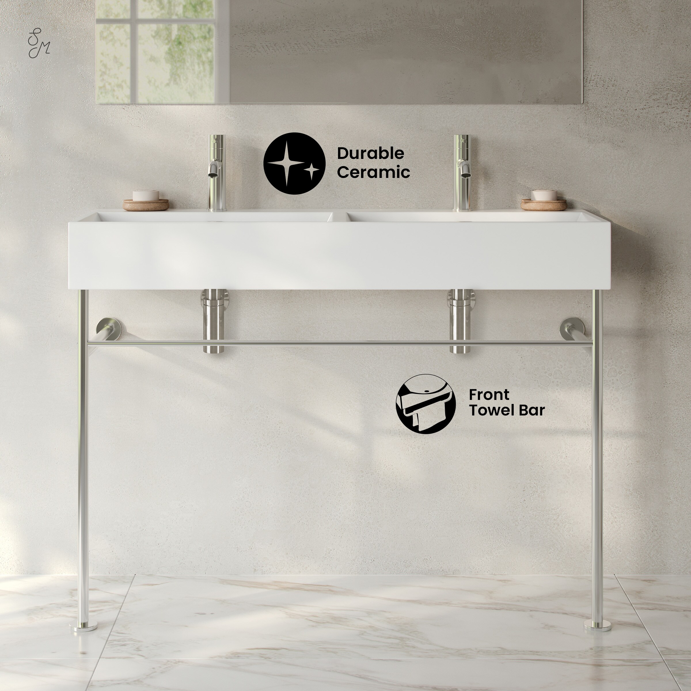 Swiss Madison SM-25-CSREI03CH-D Console-Sinks - View #5