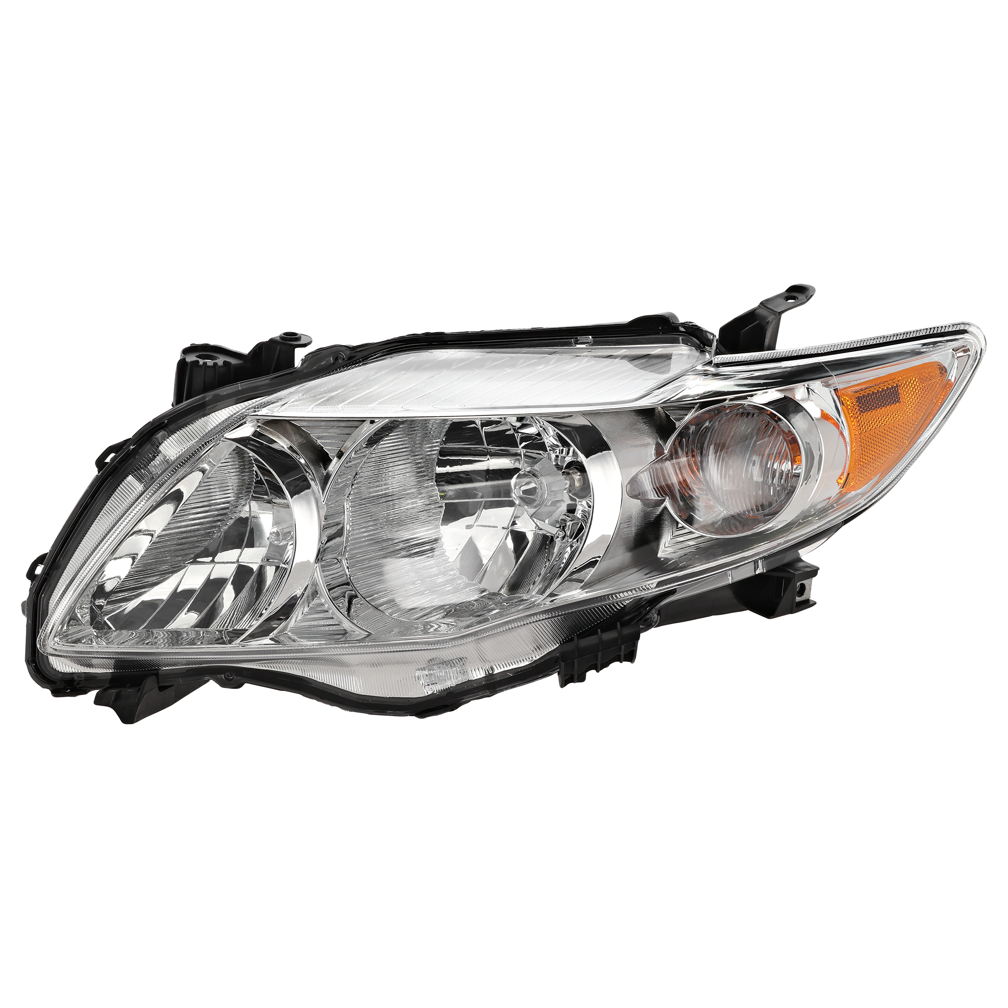 Garage-Pro JCWREPT100104QGP Headlight For Toyota Corolla 2009-2010 Lh Assembly Halogen Chrome Interior Base/ce/le/xle Models North America Built- Capa