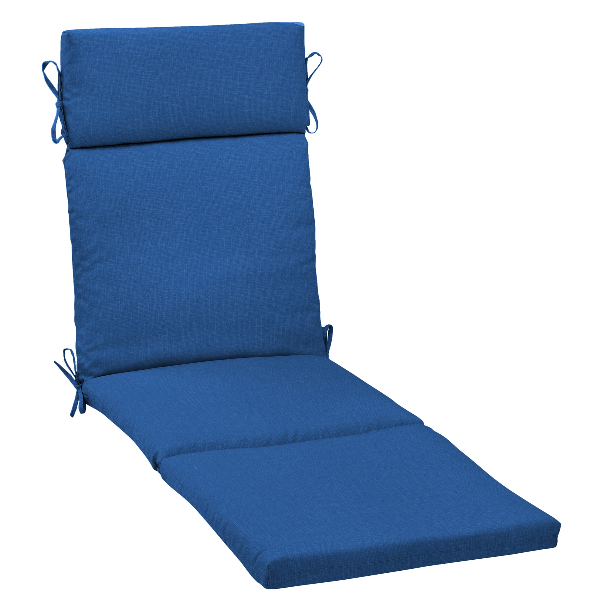 Arden Selections 42.5 in x 21 in Cobalt Blue Texture Patio Chaise Lounge Chair Cushion ZQ1C856B D9Z1 at Lowes