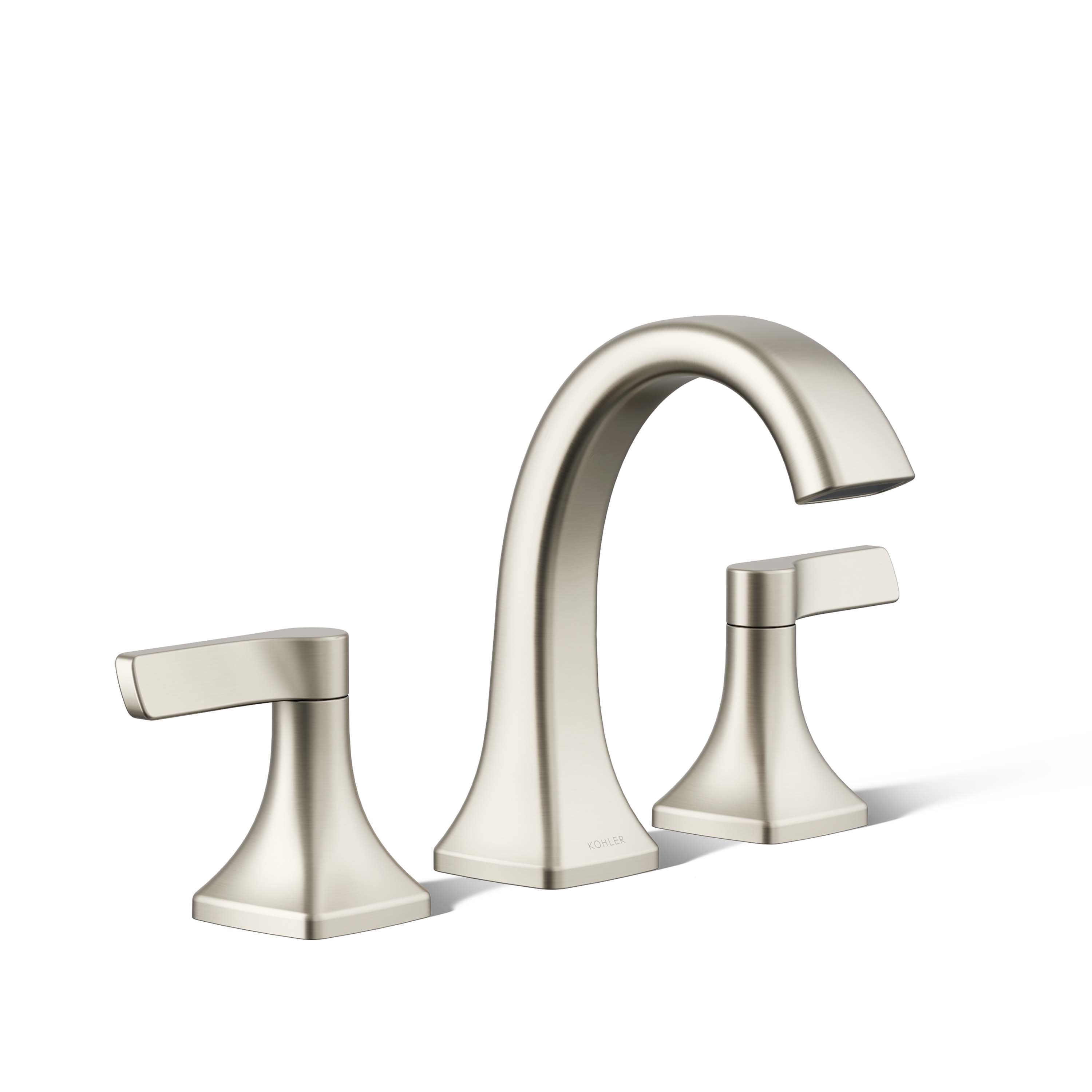 KOHLER Maxton Brushed Nickel Widespread 2-Handle WaterSense