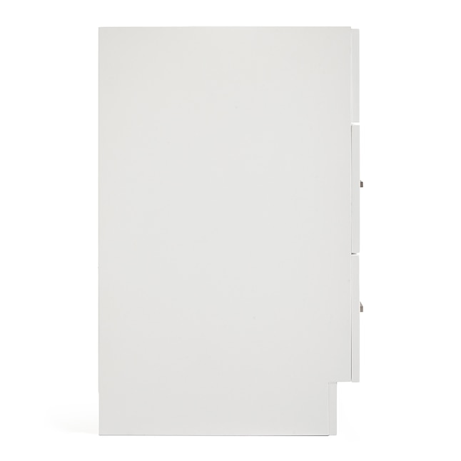 ARIEL Hamlet 48-in White Bathroom Vanity Base Cabinet without Top in ...