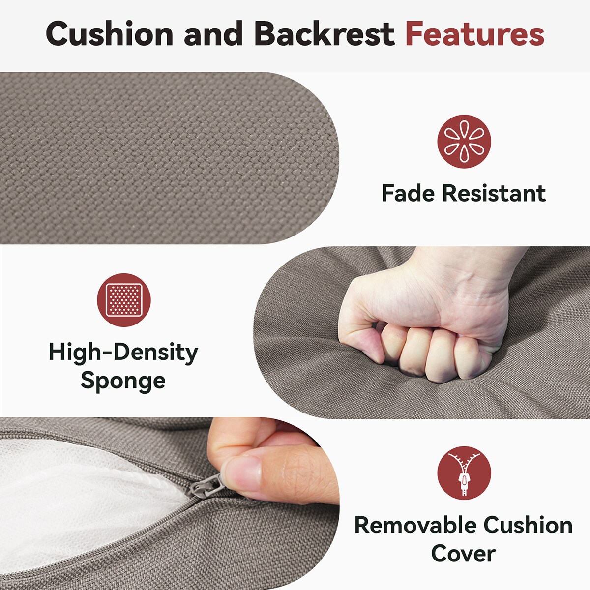 Rilyson FSWK006-3 Patio-Furniture-Cushions - View #7