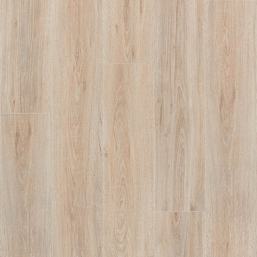 Portfolio + WetProtect Crema Oak 10-mm T x 7-1/2-in W x 47-1/4-in L Waterproof Wood Plank Laminate Flooring (22.09-sq ft) in White | - Pergo LF000961