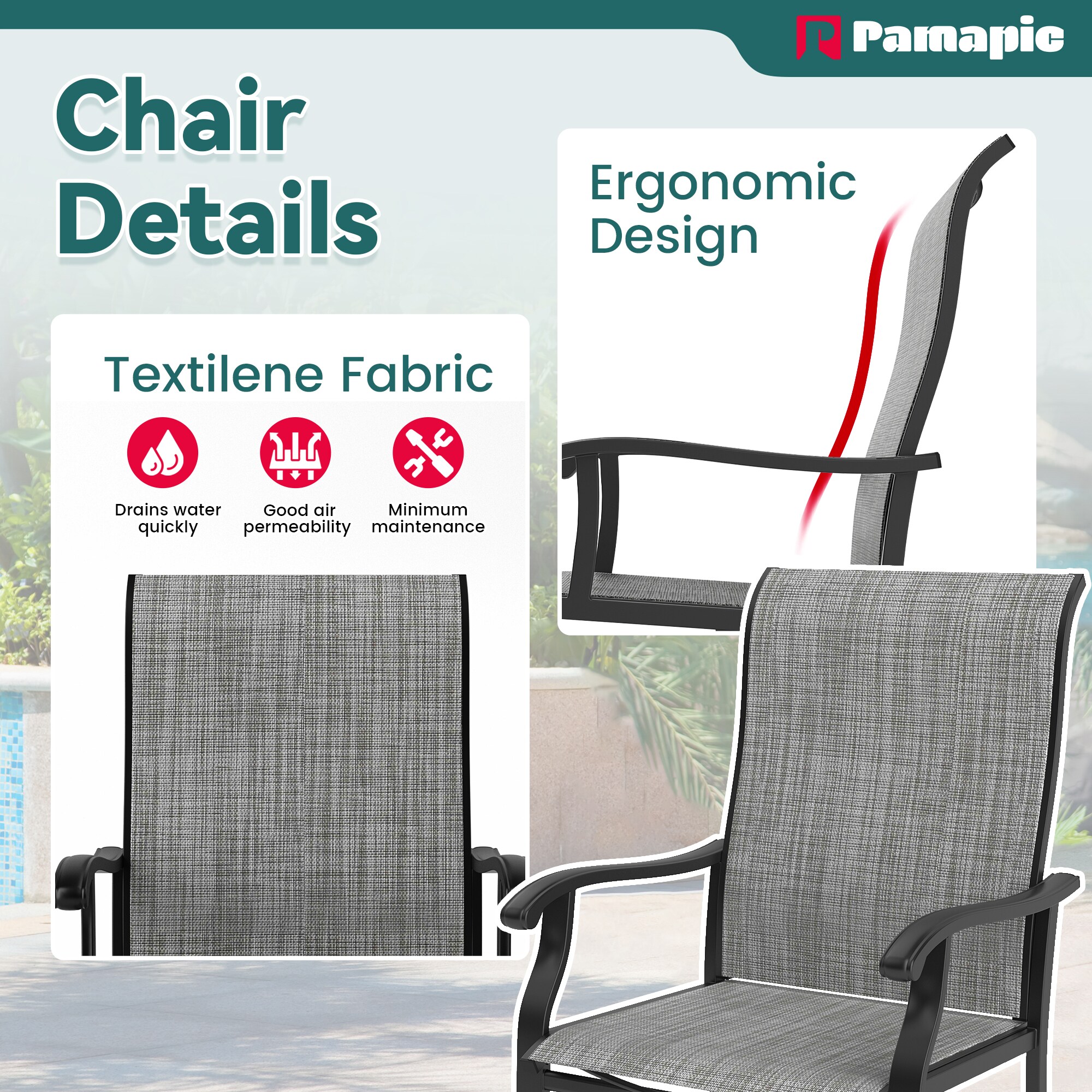 PamaPic TS-CZ-5JT-G-WL1 Patio-Dining-Sets - View #5